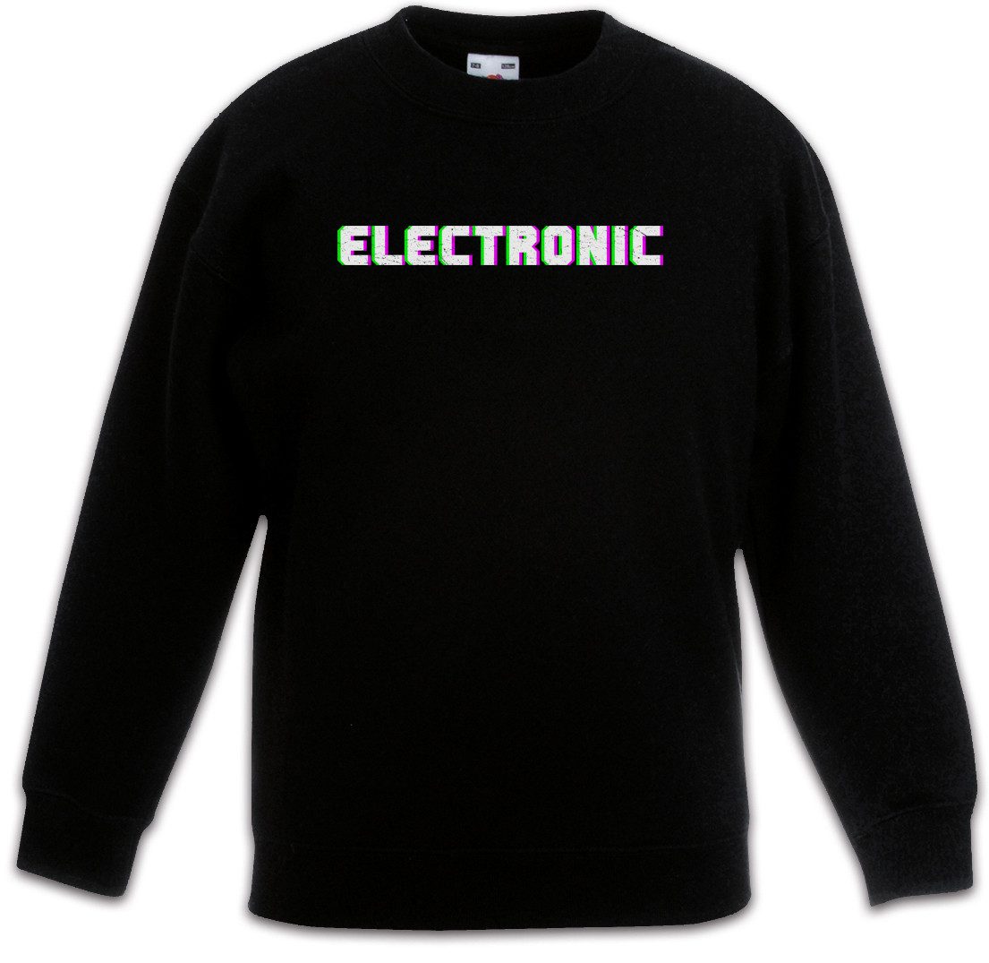 Sweatshirt Electronic Glitch Kinderpullover Synthesizer Electro Techno LFO Musik