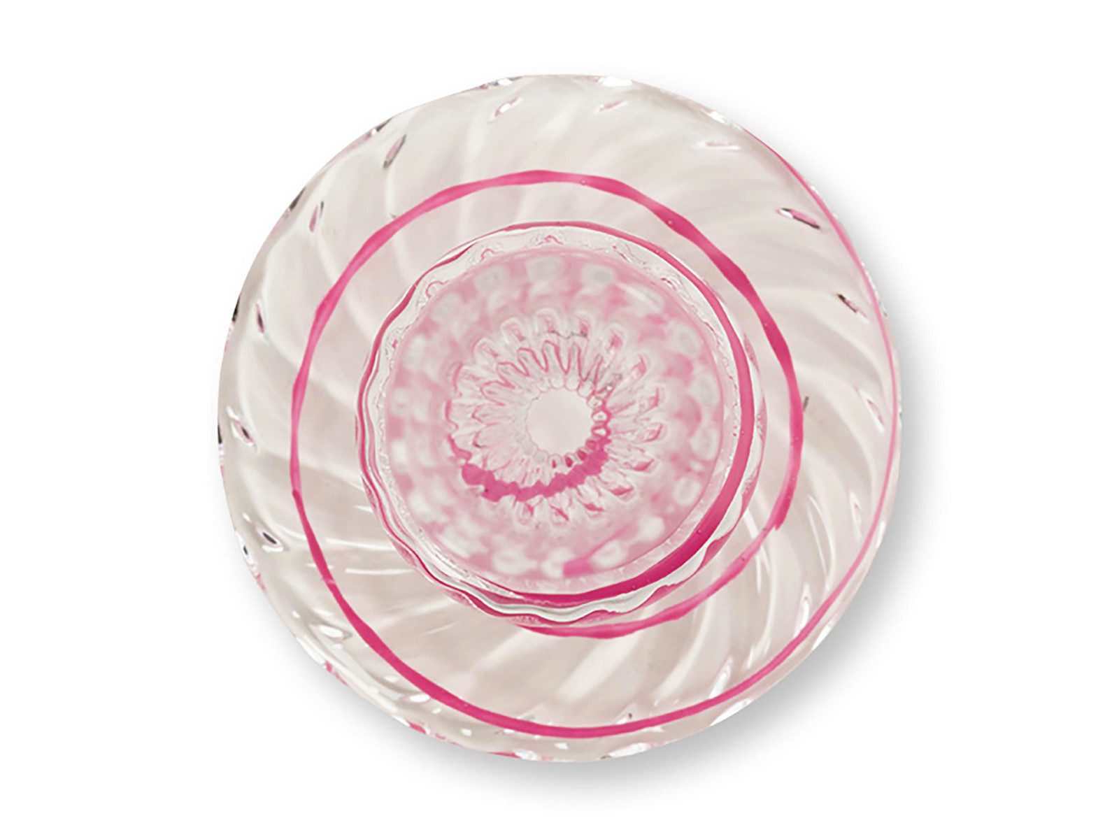 PiP Studio Kerzenständer Swirl Pink Glas Kerzenständer 20cm
