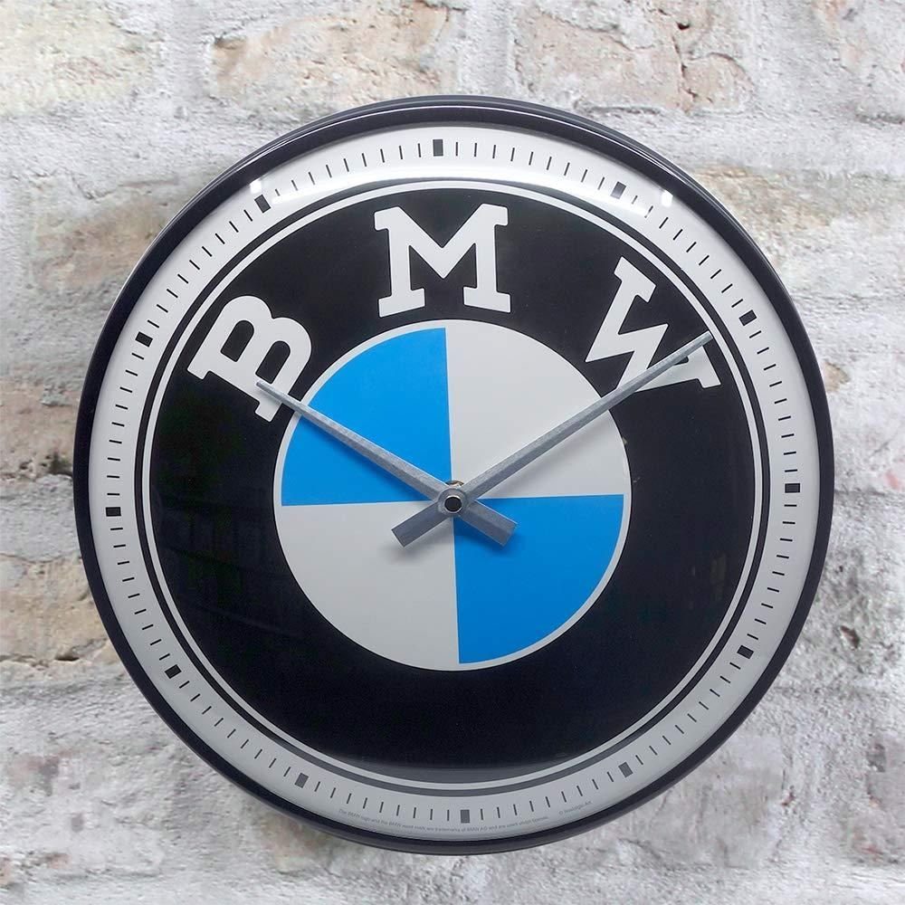 Nostalgic-Art Wanduhr Wanduhr Küchenuhr Ø31cm Analog Metall Batterie - BMW Logo – Bild 5 von 5