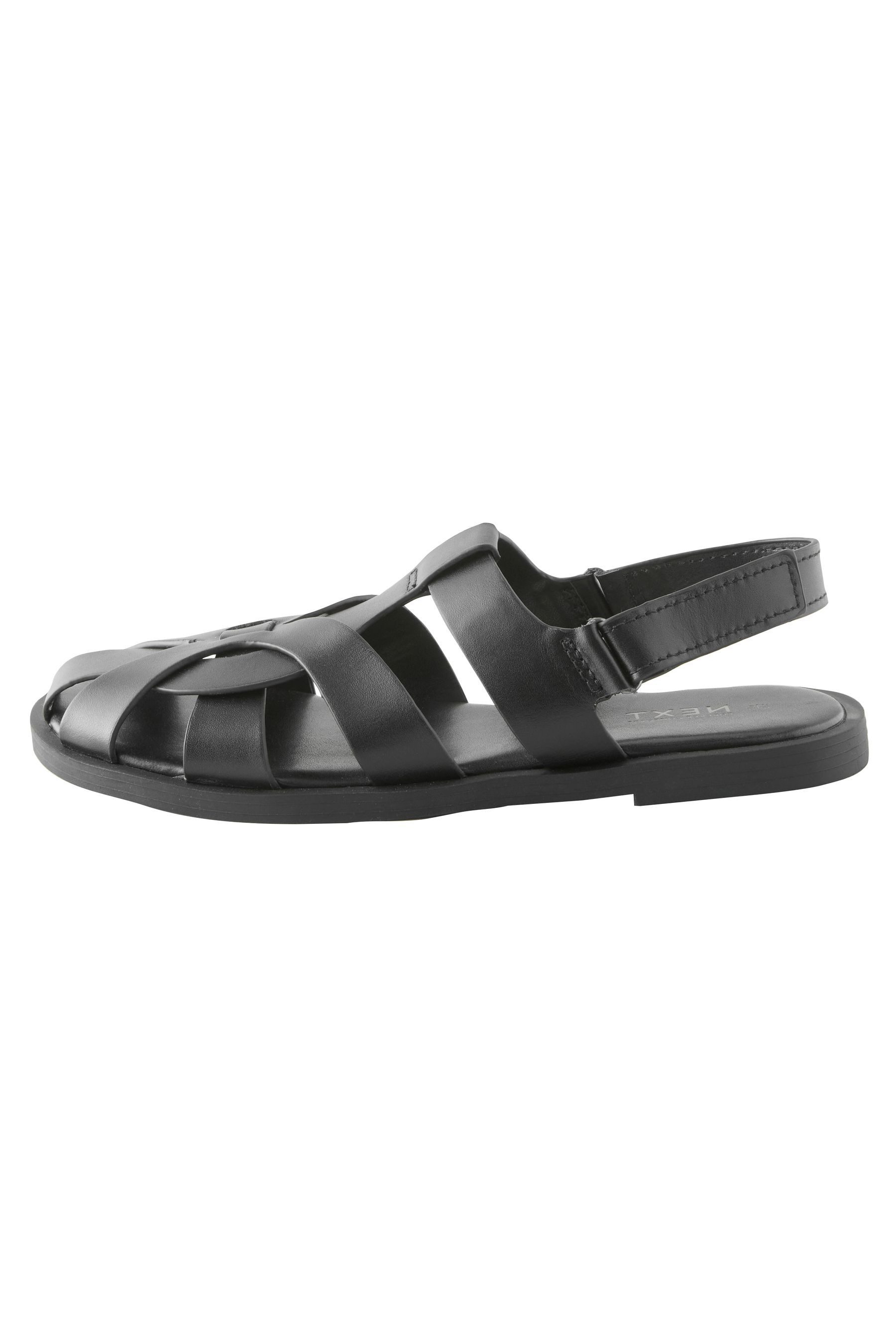 Next Forever Comfort® flache Fischersandalen aus Leder Sandale