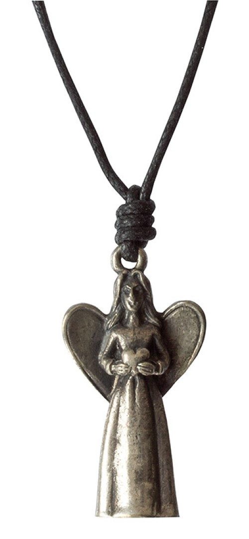 Kette mit Anhänger Halskette "Engel" Messing 3,2cm