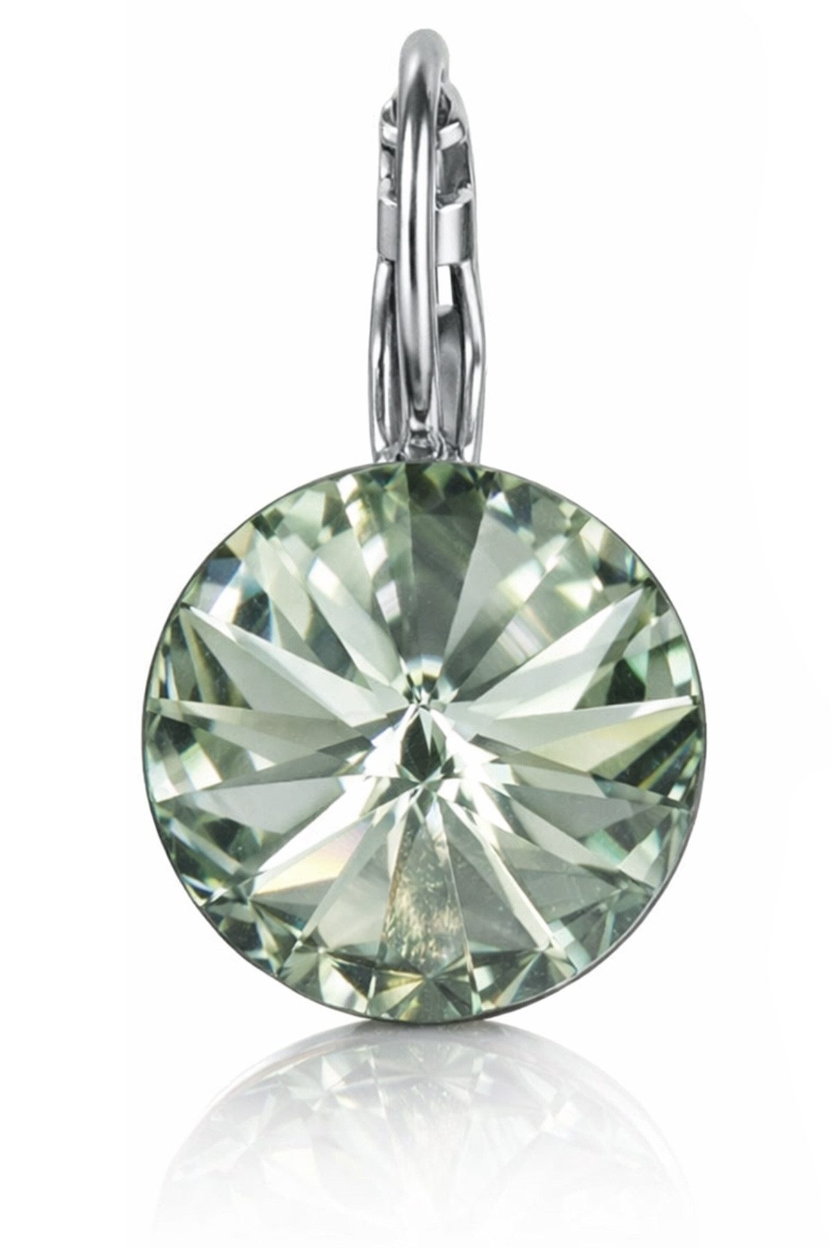 LUISIA® Paar Ohrhänger Silberne Ohrringe "Rivoli" mit 12 mm Kristallen von Swarovski® (2-tlg., inkl. Schmuckbox), Große Farbauswahl – Bild 3 von 5