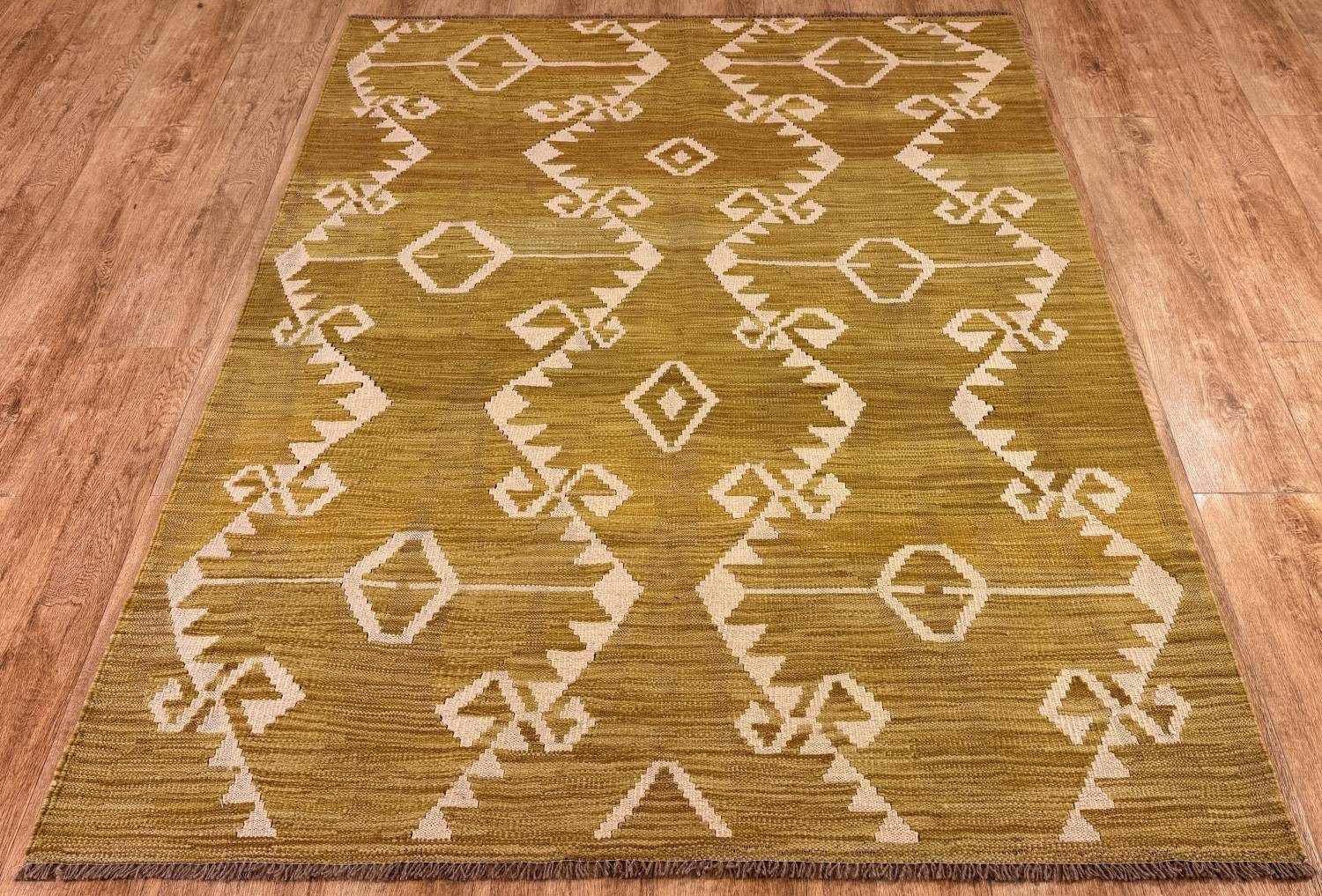 Rug Studios Teppich KELIM ORIGINAL HANDGEARBEITET, Rechteckig, Höhe: 5 mm, Handgefertigt, 151 x 198 cm, Multi