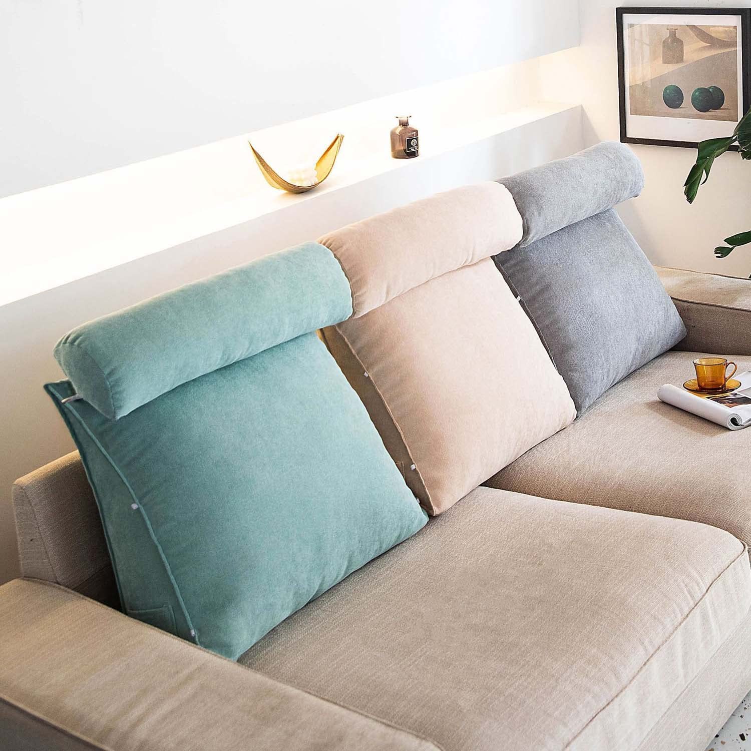 Coonoor Rückenkissen Keilkissen Dreieckiges Lesekissen Kissen mit Verstellb günstig online kaufen