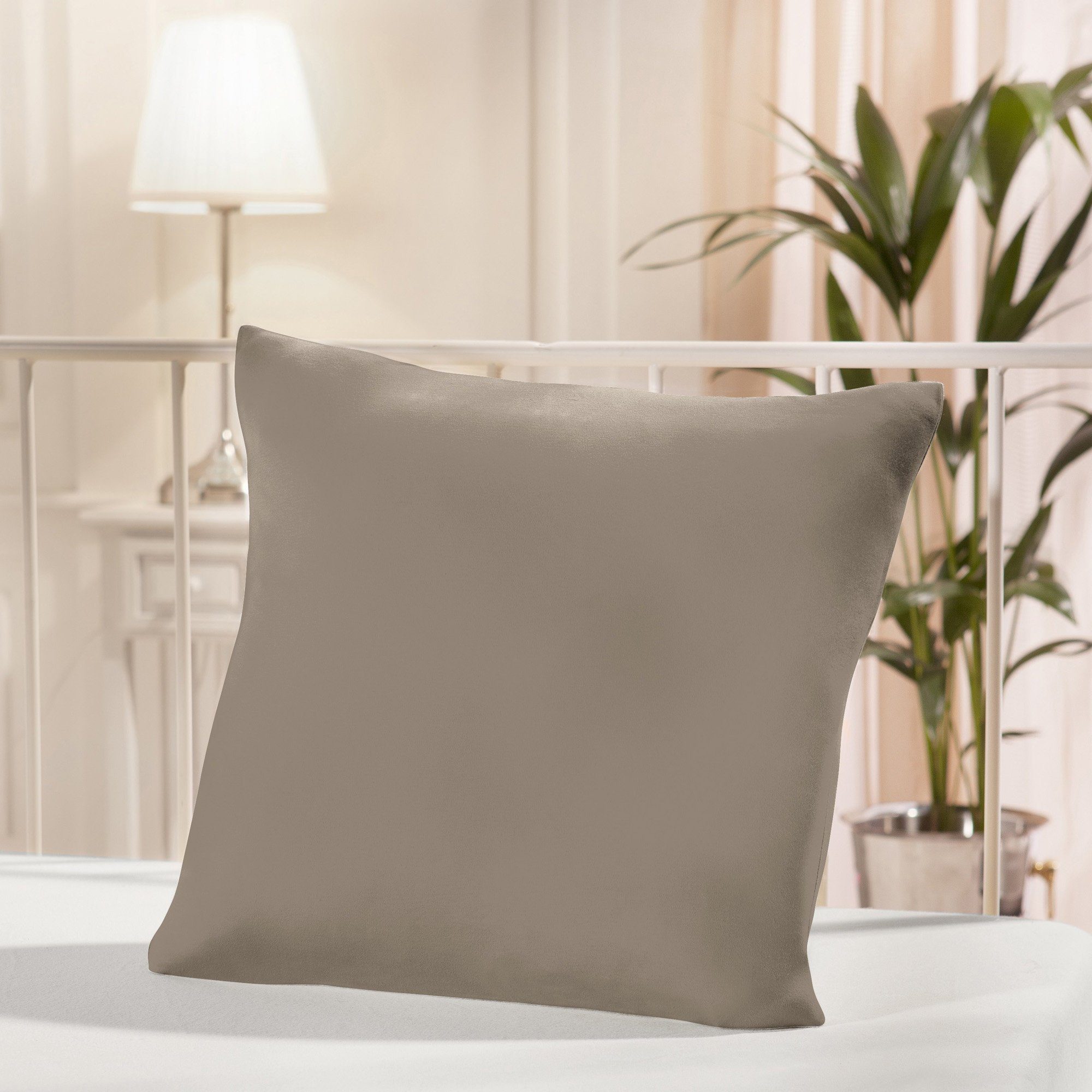 Estella Kissenbezug Kuschelkissenbezug, Mako-Feinjersey Uni