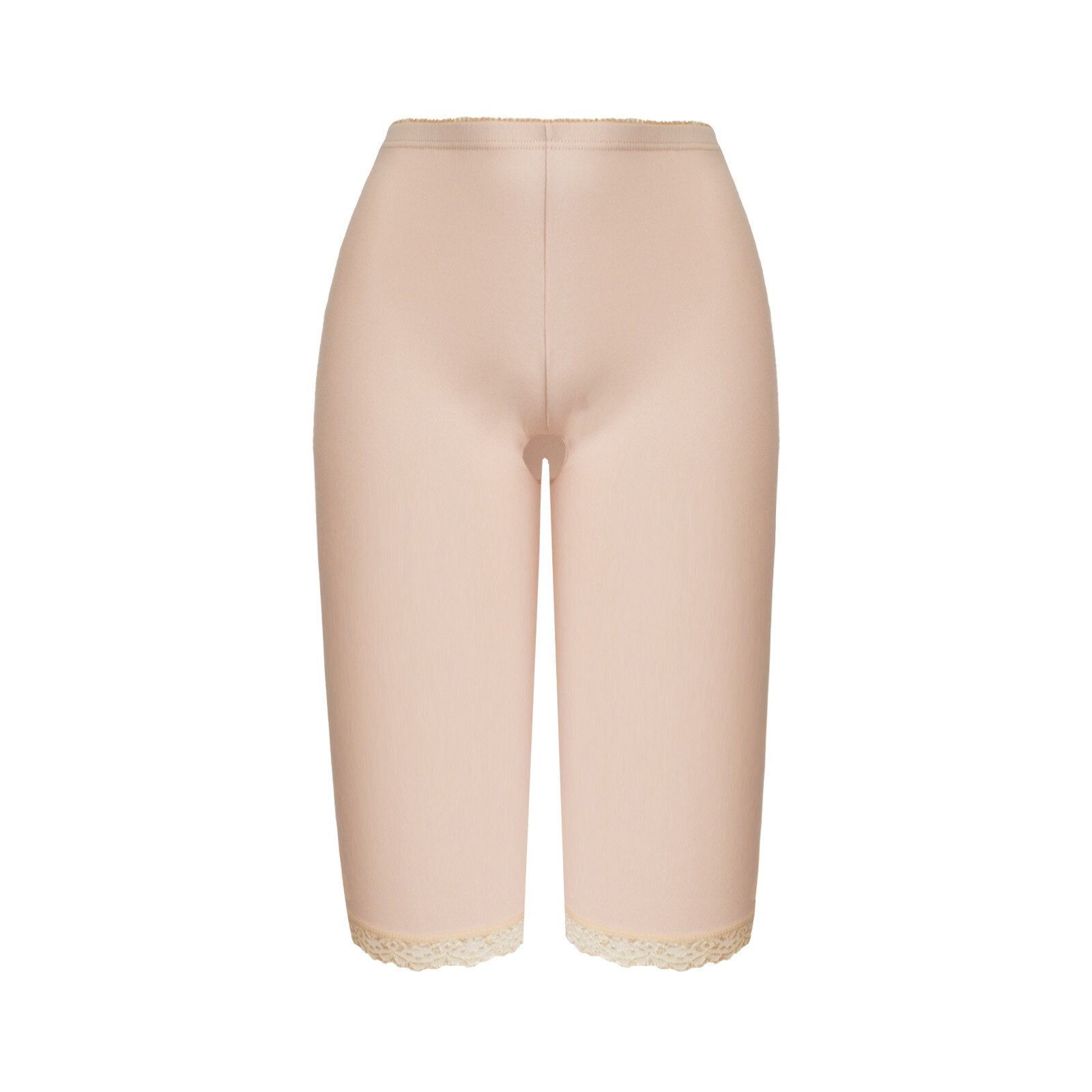 emeco Leggings 3/4 Leggings Damen Capri Leggins Baumwolle Sporthose Spitze Fitness Yo