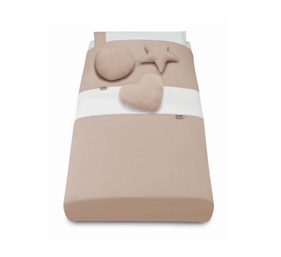 Babybett CAM 4-teiliges Musselin Baby-Bettwäschenset Piumone