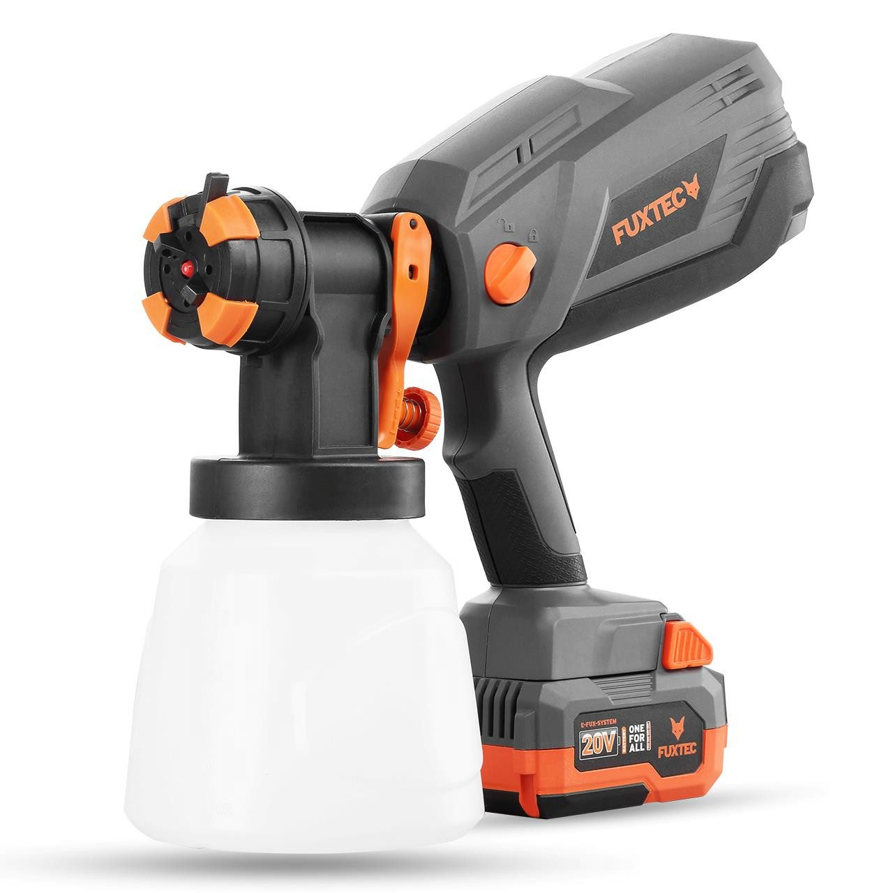 FUXTEC Farbsprühpistole FX-E1CSP20-SET
