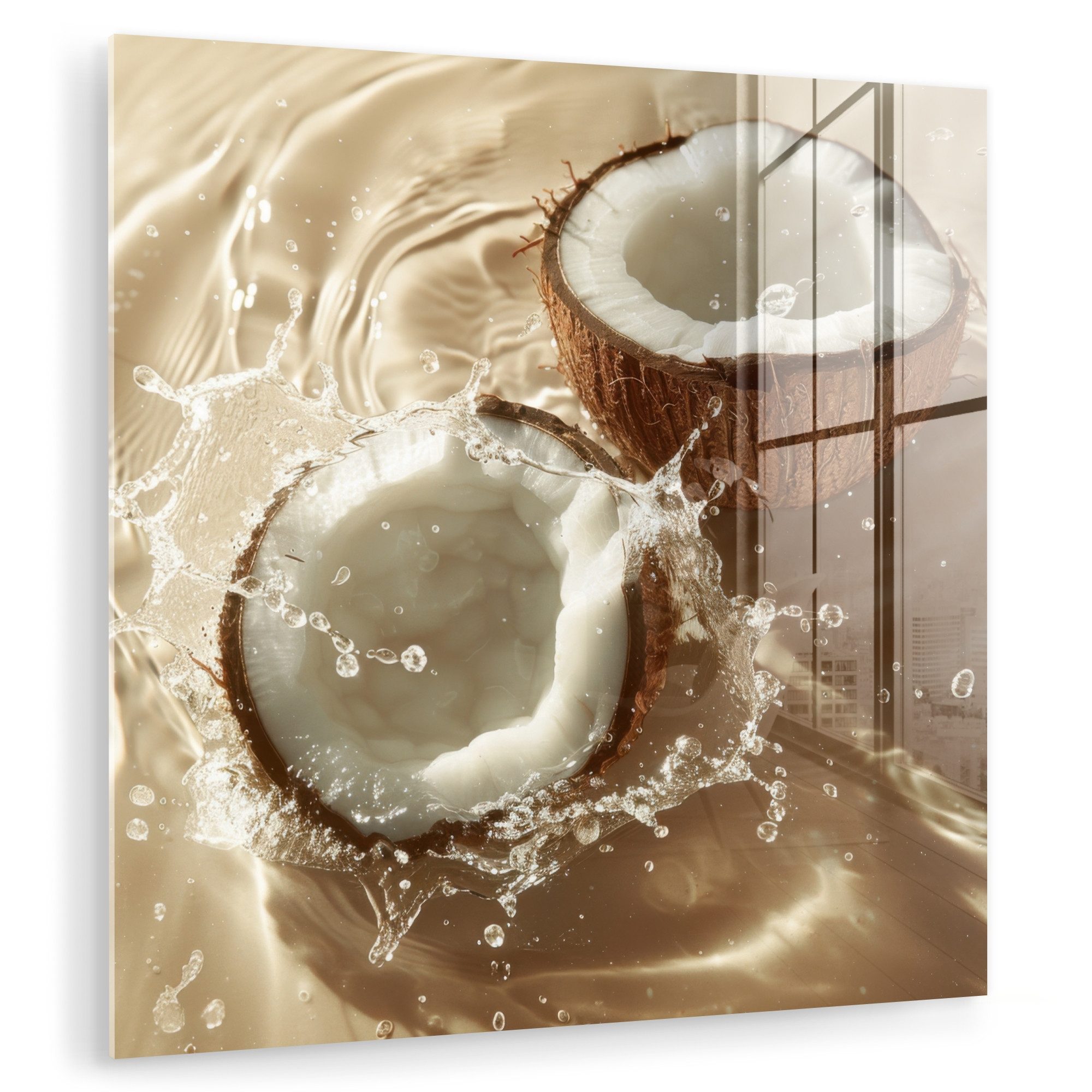 MuchoWow Acrylglasbild Kokosnuss - Wasser - günstig online kaufen
