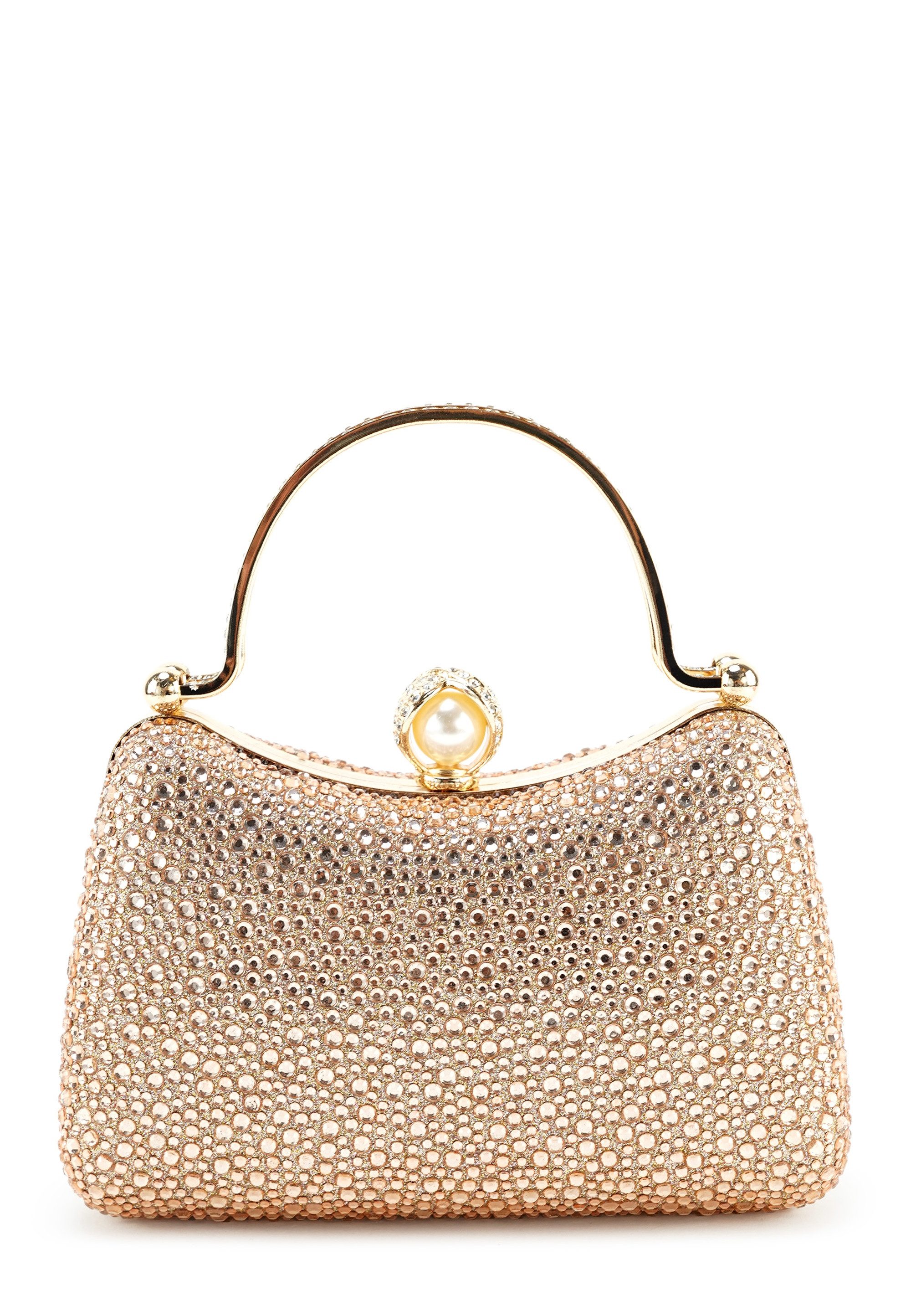 Harpa Clutch ORALEI, mit funkelnden Steinen