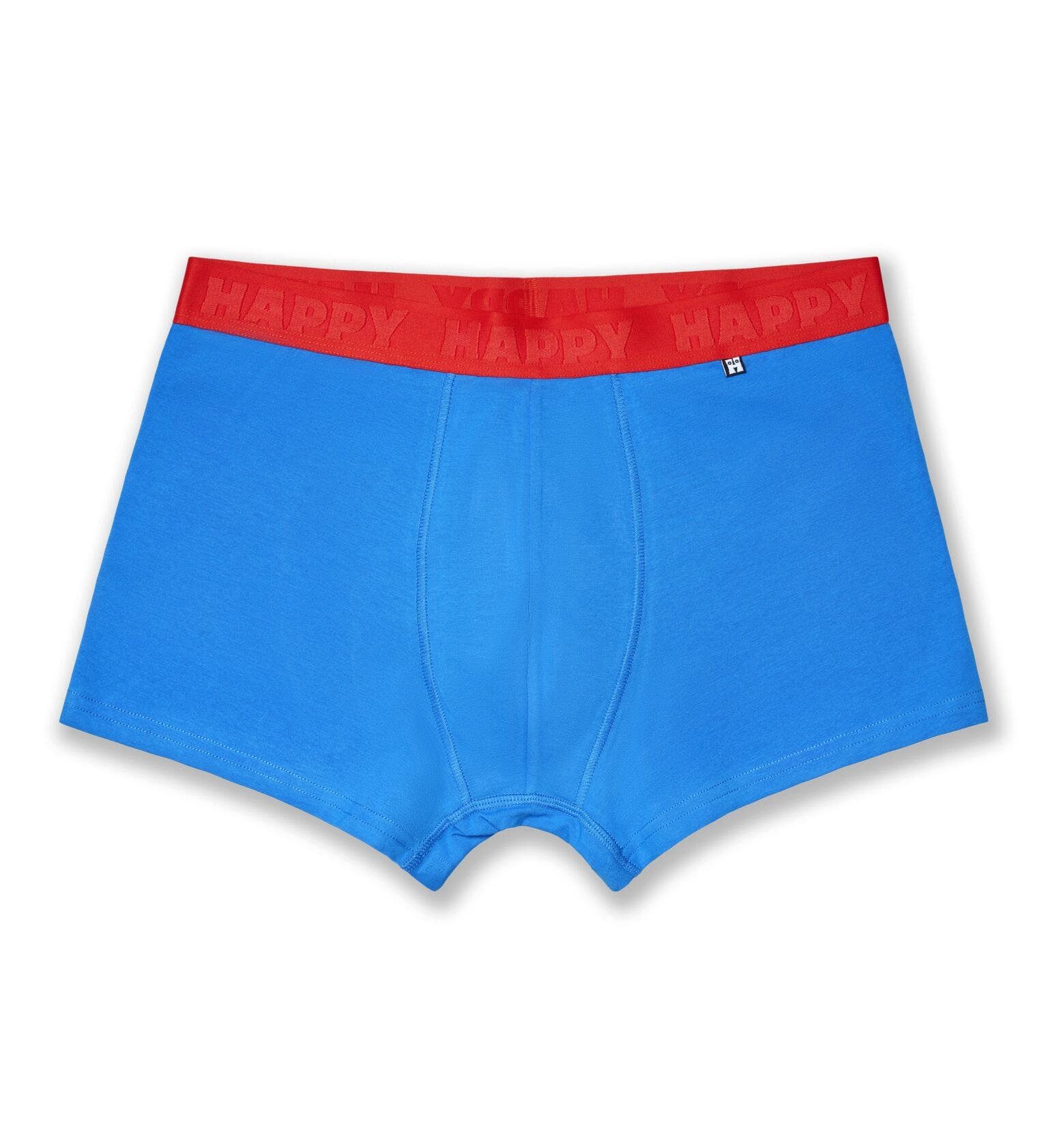 Happy Socks Boxershorts Unterwäsche Solid Mix (Baumwolle) mehrfarbig navyblau/schwarz/blau