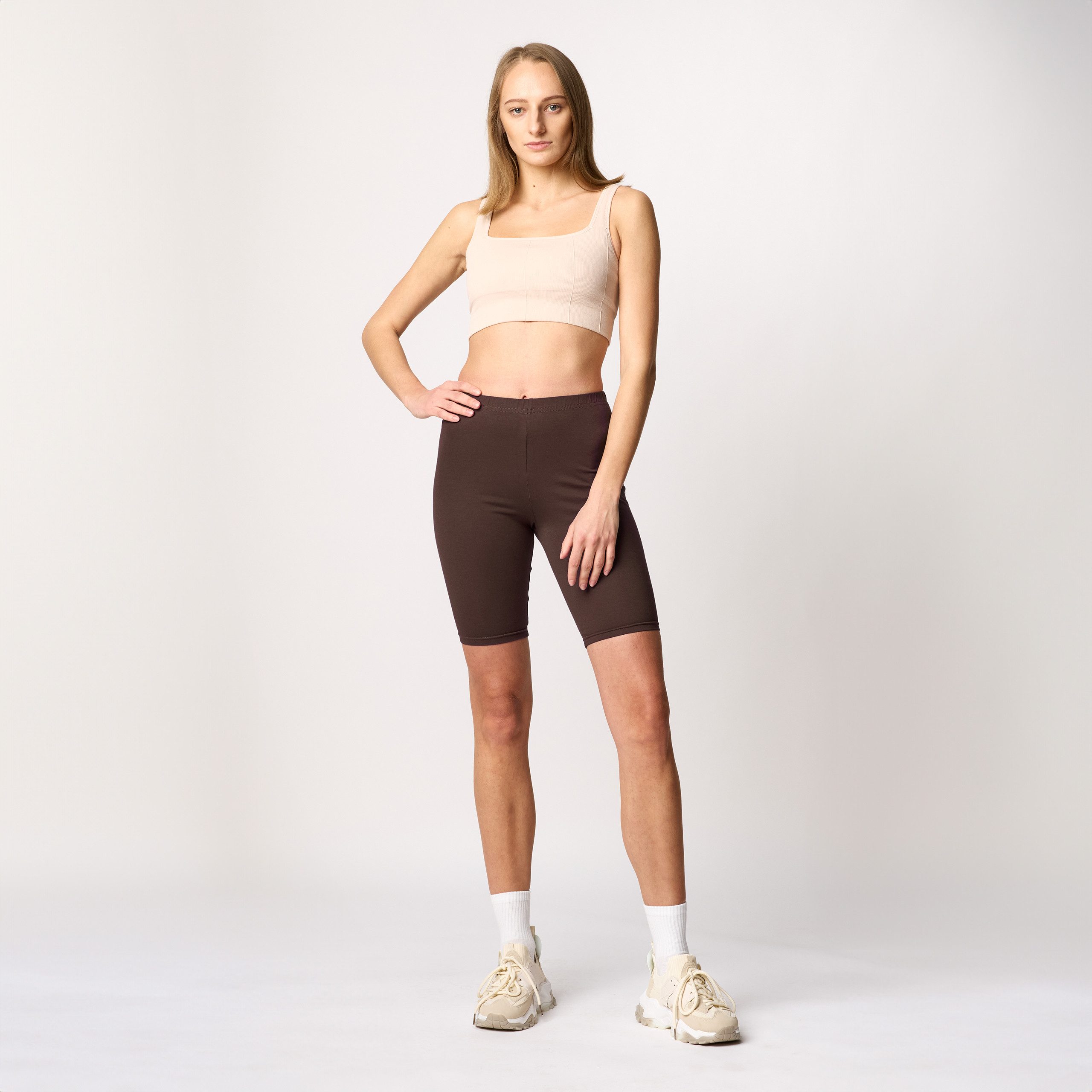 Merry Style Leggings Damen Kurze Hose aus Baumwolle MS10-200 (1-tlg) elasti günstig online kaufen
