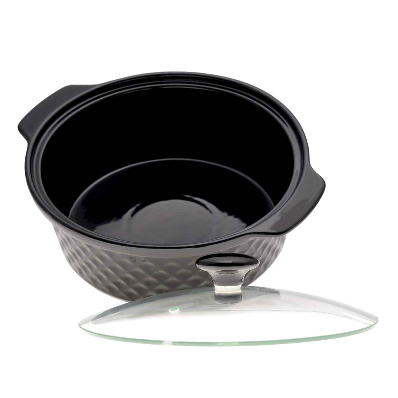 Scaldavivande In Ceramica 4BIG.Fun – 2,4 Litri – Con Coperchio In Vetro E Telaio Portacandele