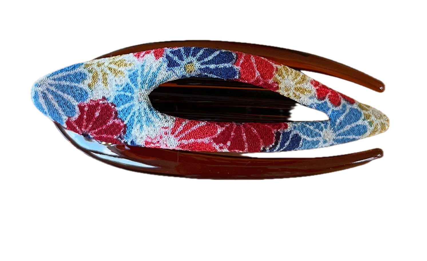 LK Trend & Style Haarklammer Kleiner Bogen, Klein aber richtig gut, Kimono Clip stehen für Qualität, hochwertiger Kunststoff mit Stoff überzogen