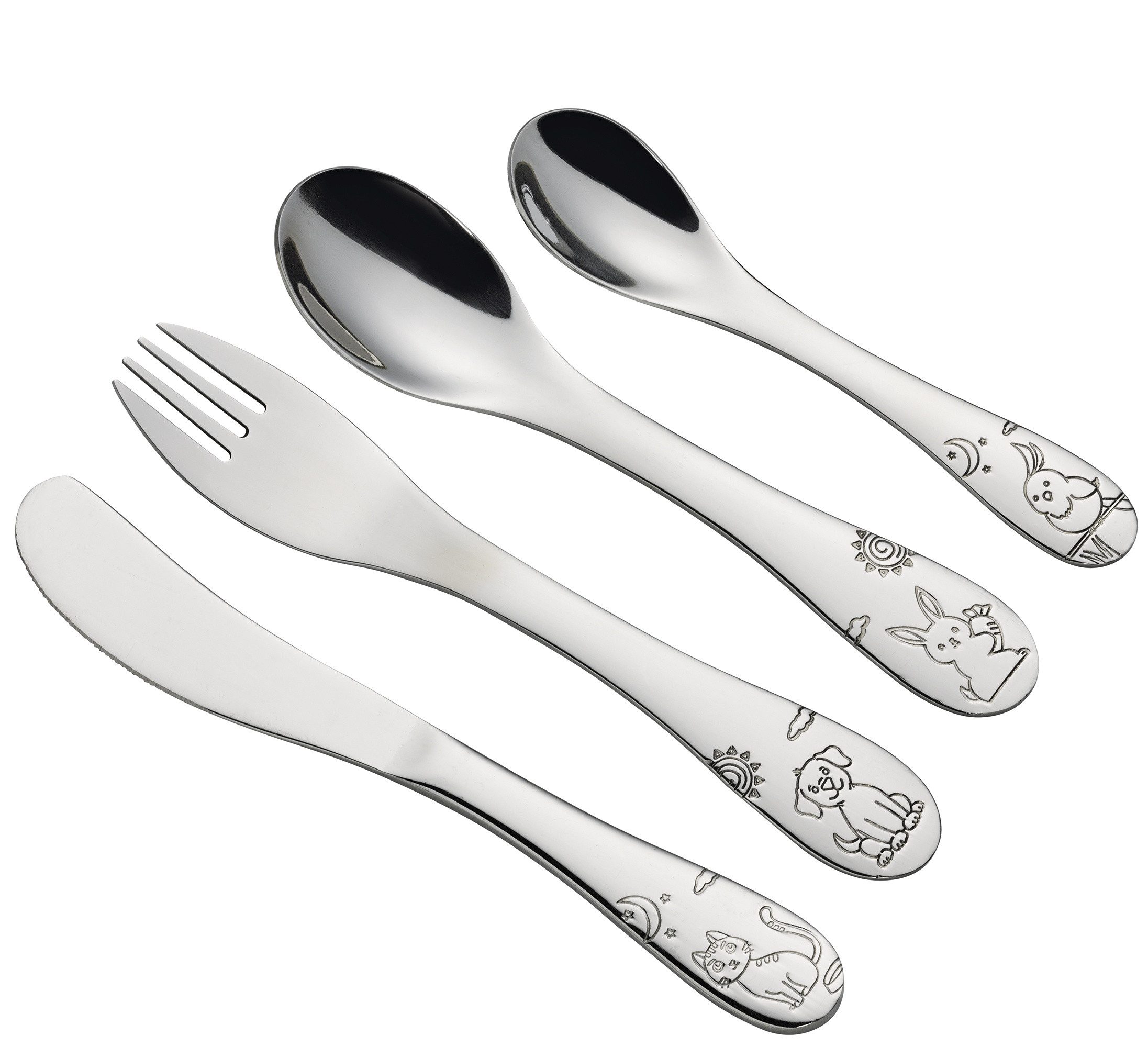 Besteck-Set Kinderbesteck Kinder Besteckset 4-tlg. Edelstahl cilio LITTLE