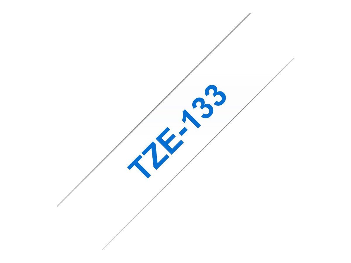 Thumbnail - Brother Beschriftungsband Tape TZE133/farbl/bl/8m/12mm/Ptouch 1000