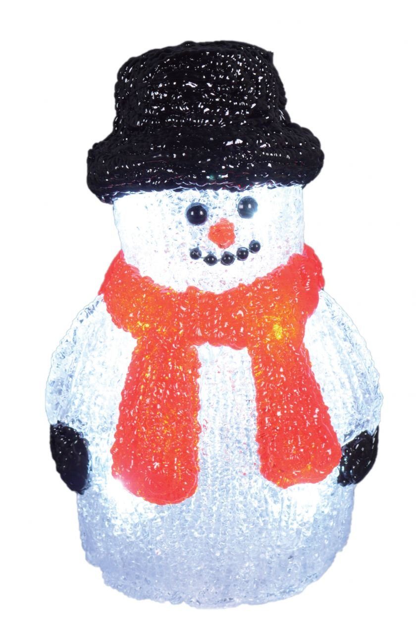 Trend Line Dekofigur TrendLine LED Acrylfigur Schneemann 17 x 11 cm