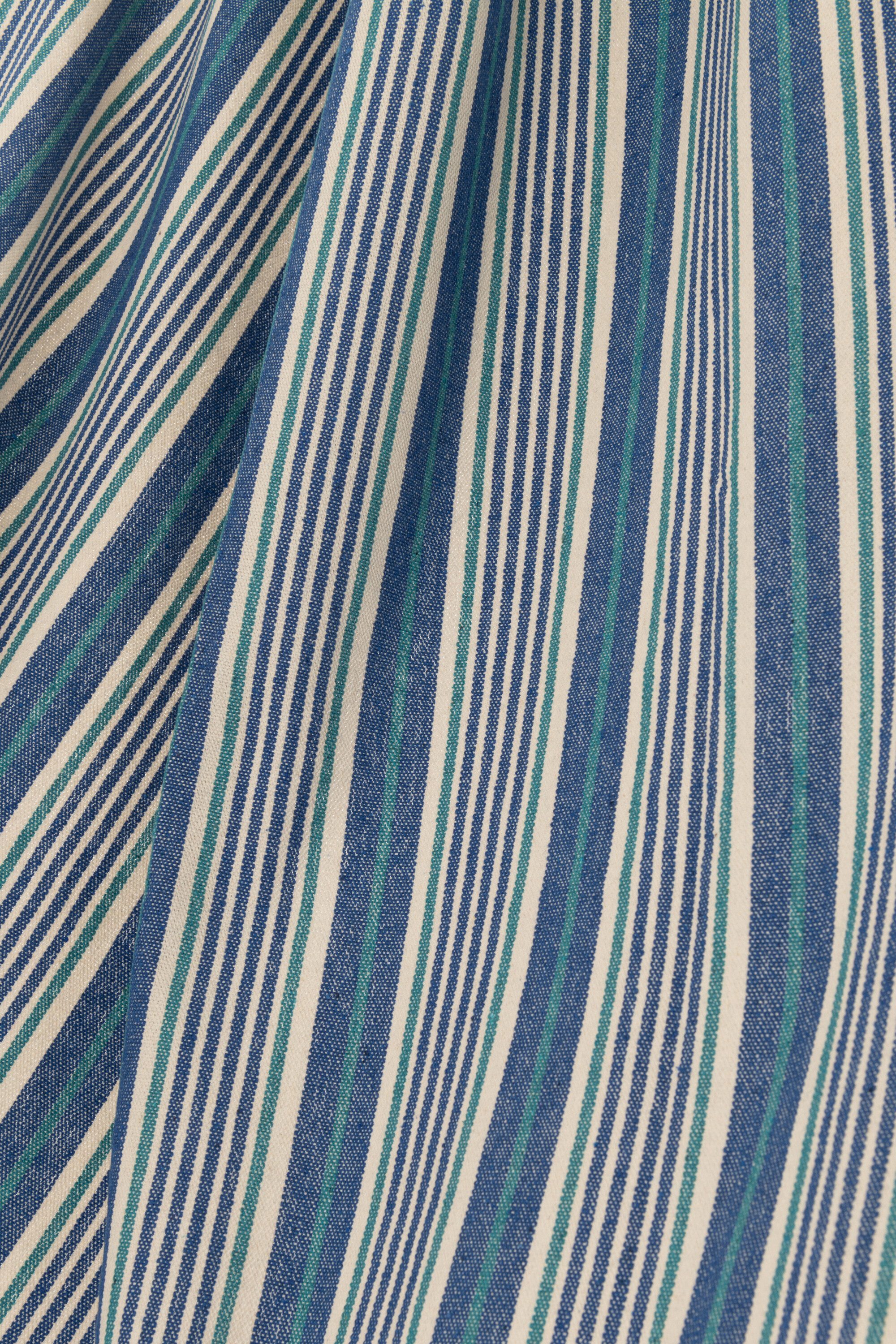 J-line Hängematte Hängematte Streifen blau/weiss, Baumwolle / Polyester