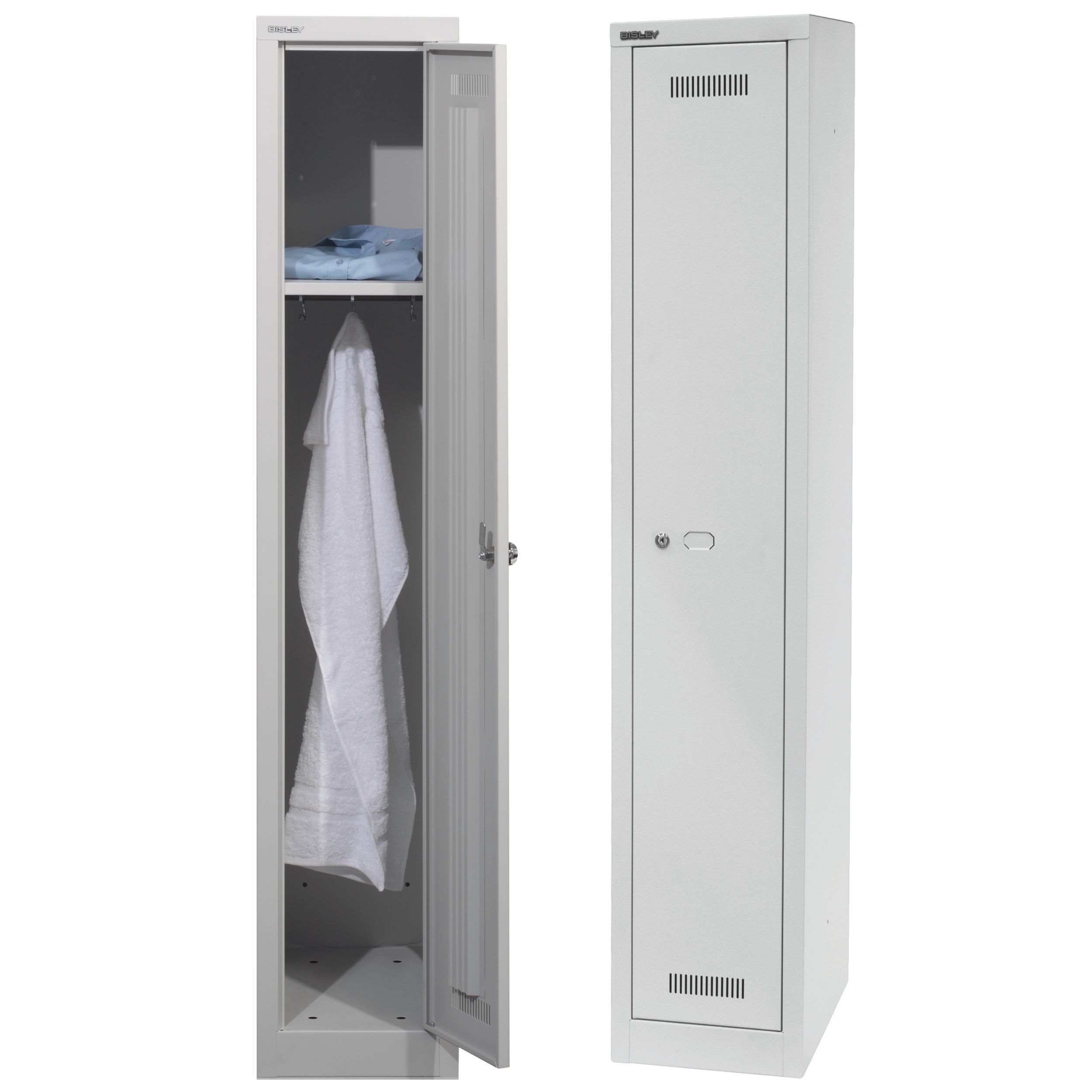 Bisley Spind MonoBloc Garderobenschrank in - Maße: H 170 x B 32 x T 50 cm