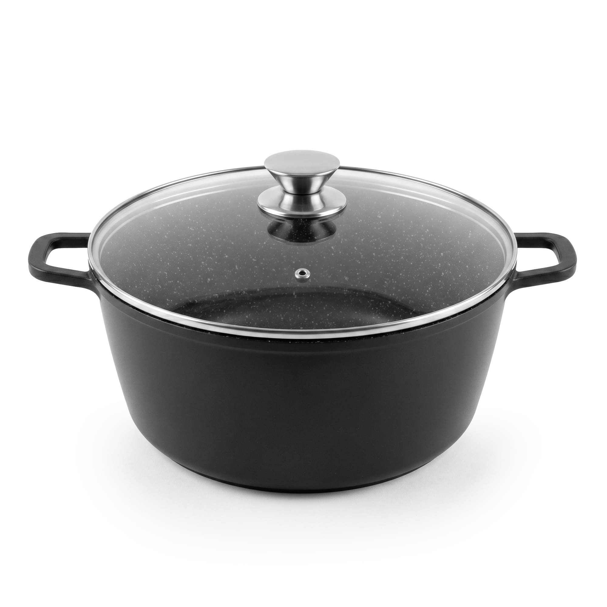 BIG-PAN Kochtopf Kochtopf 19L Ø 40 cm Aluguss Antihaftbeschichtung Induktion, Aluguss
