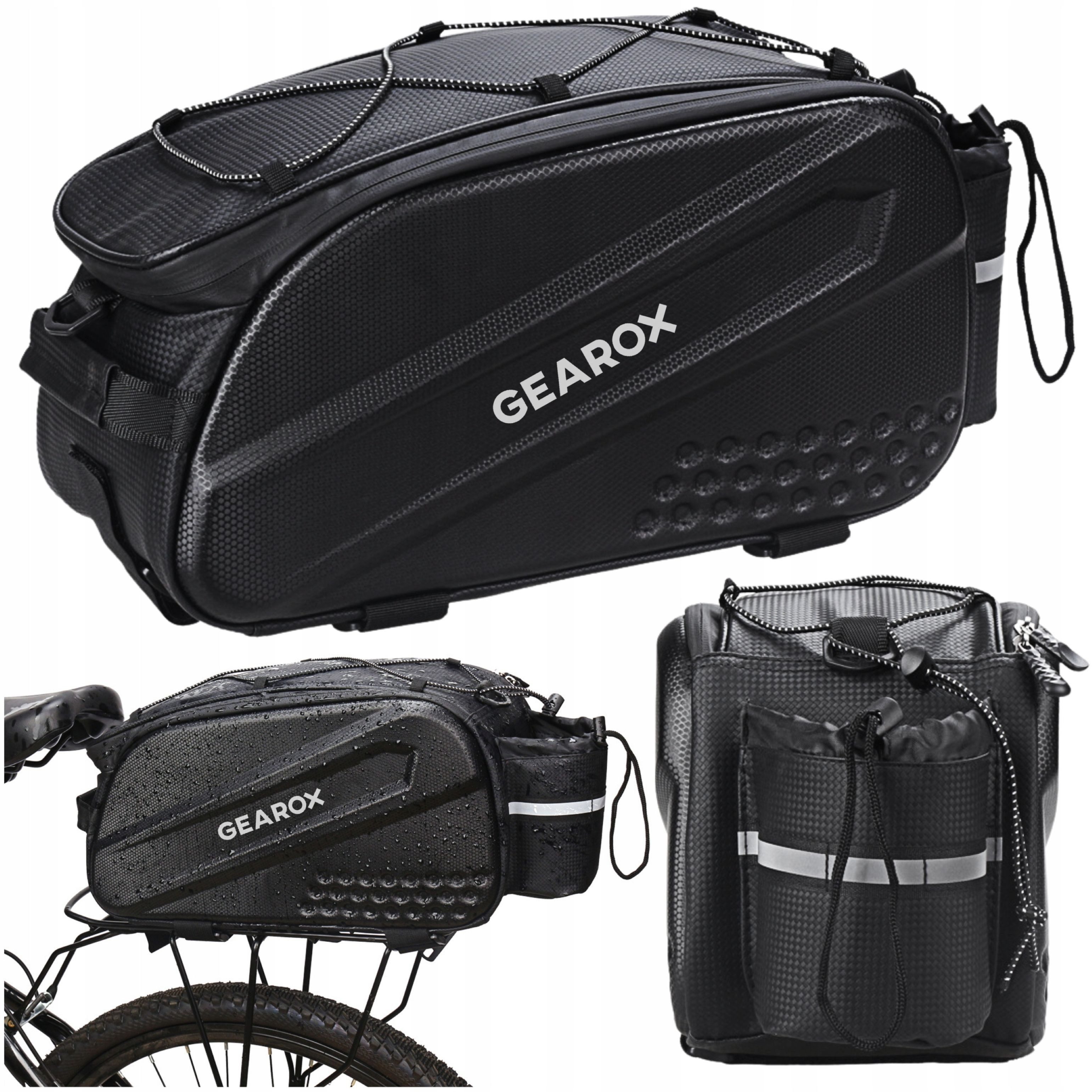 Festivalartikel Fahrrad-Gepäckträger Wasserdichte Fahrradtasche Gepäckträger 10L Gepäckträgertasche EVA (1-St)