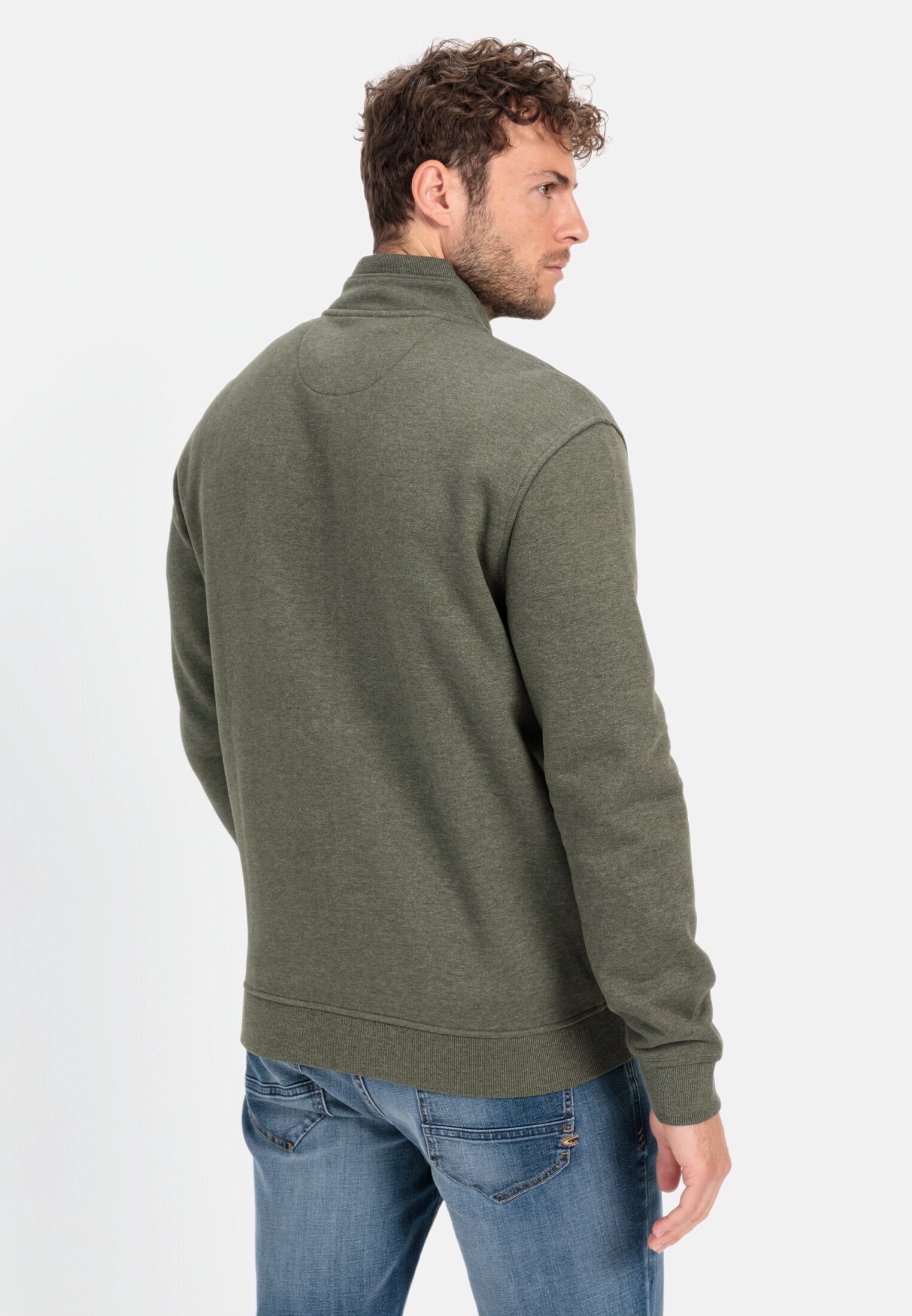 camel active Sweatjacke aus einem Baumwollmix günstig online kaufen