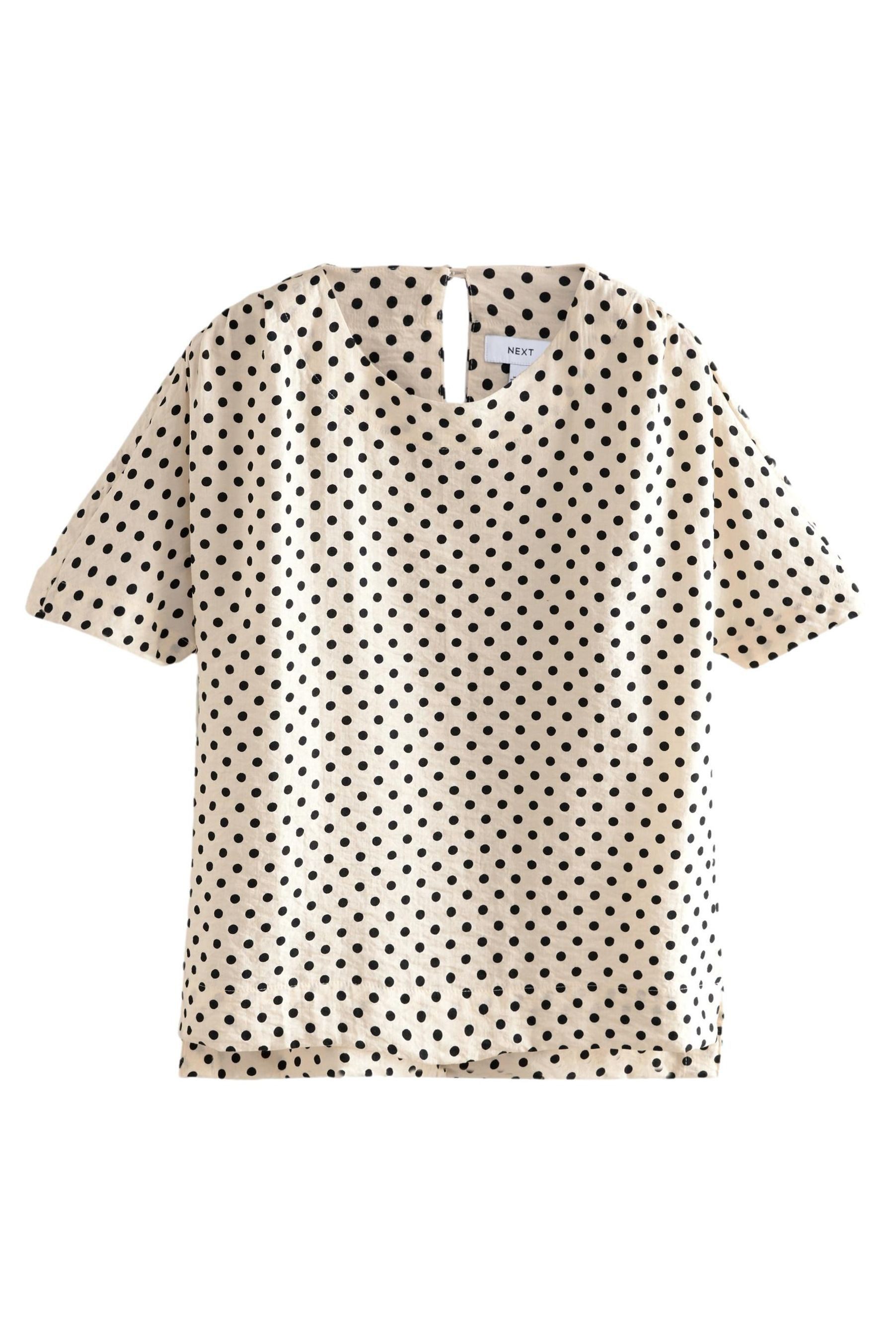 Next T-Shirt Kastiges T-Shirt aus Strukturmaterial günstig online kaufen