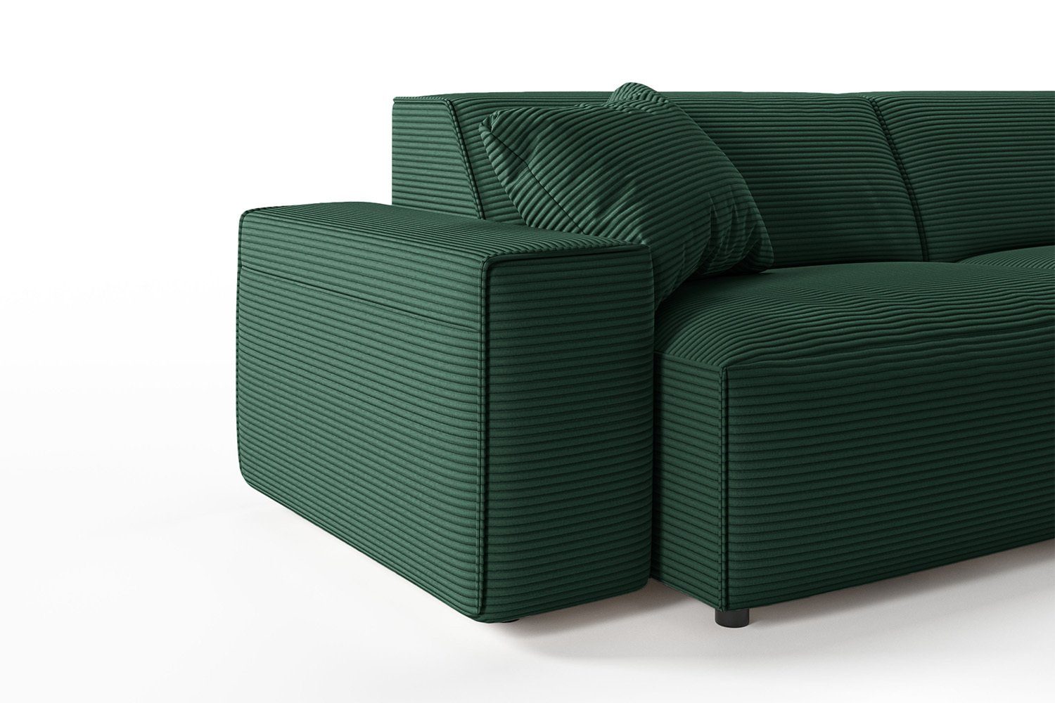 smaragd 3-Sitzer Farben KAWOLA smaragd Sofa | Cord versch. RANI,