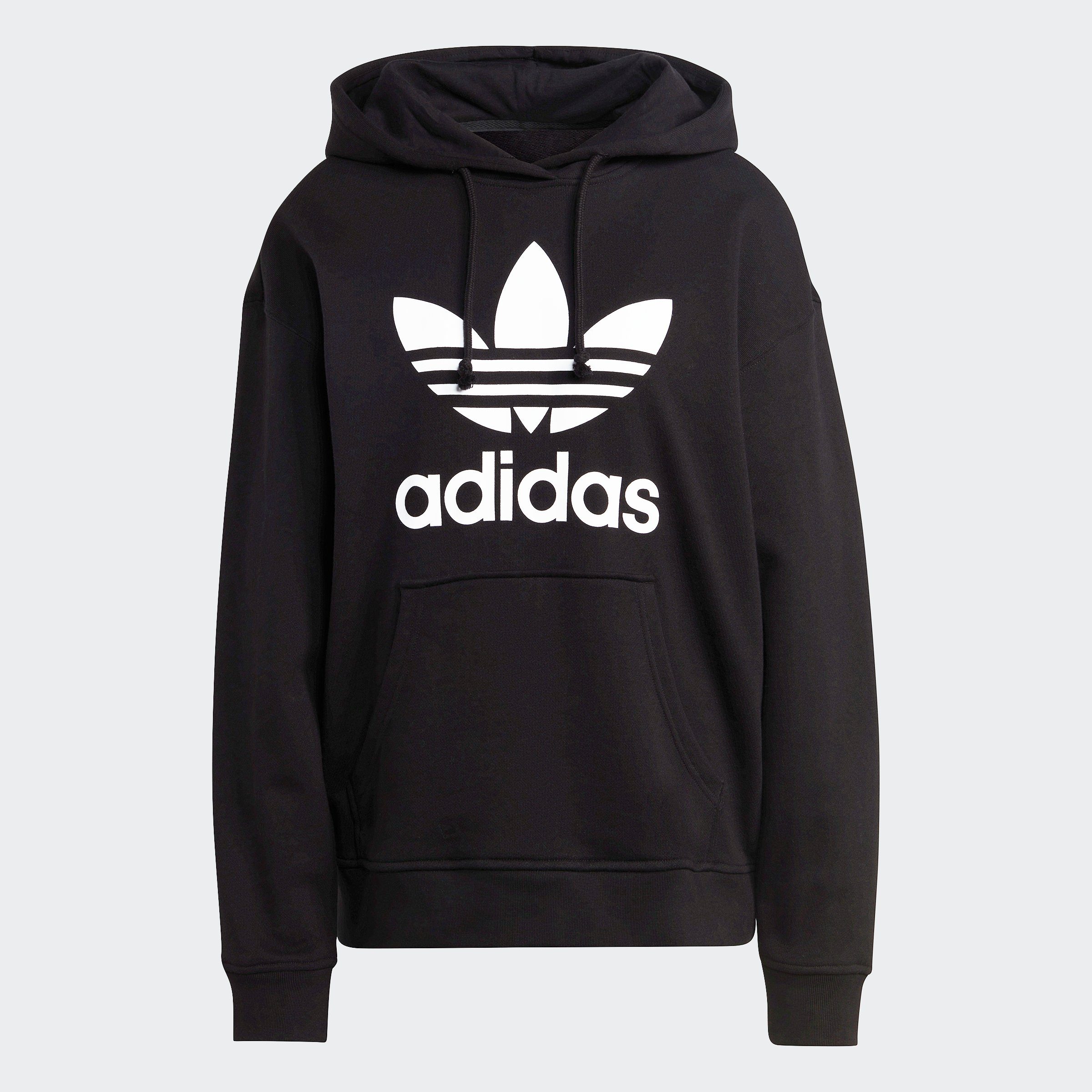 adidas TREFOIL HOODIE Black Kapuzensweatshirt Originals