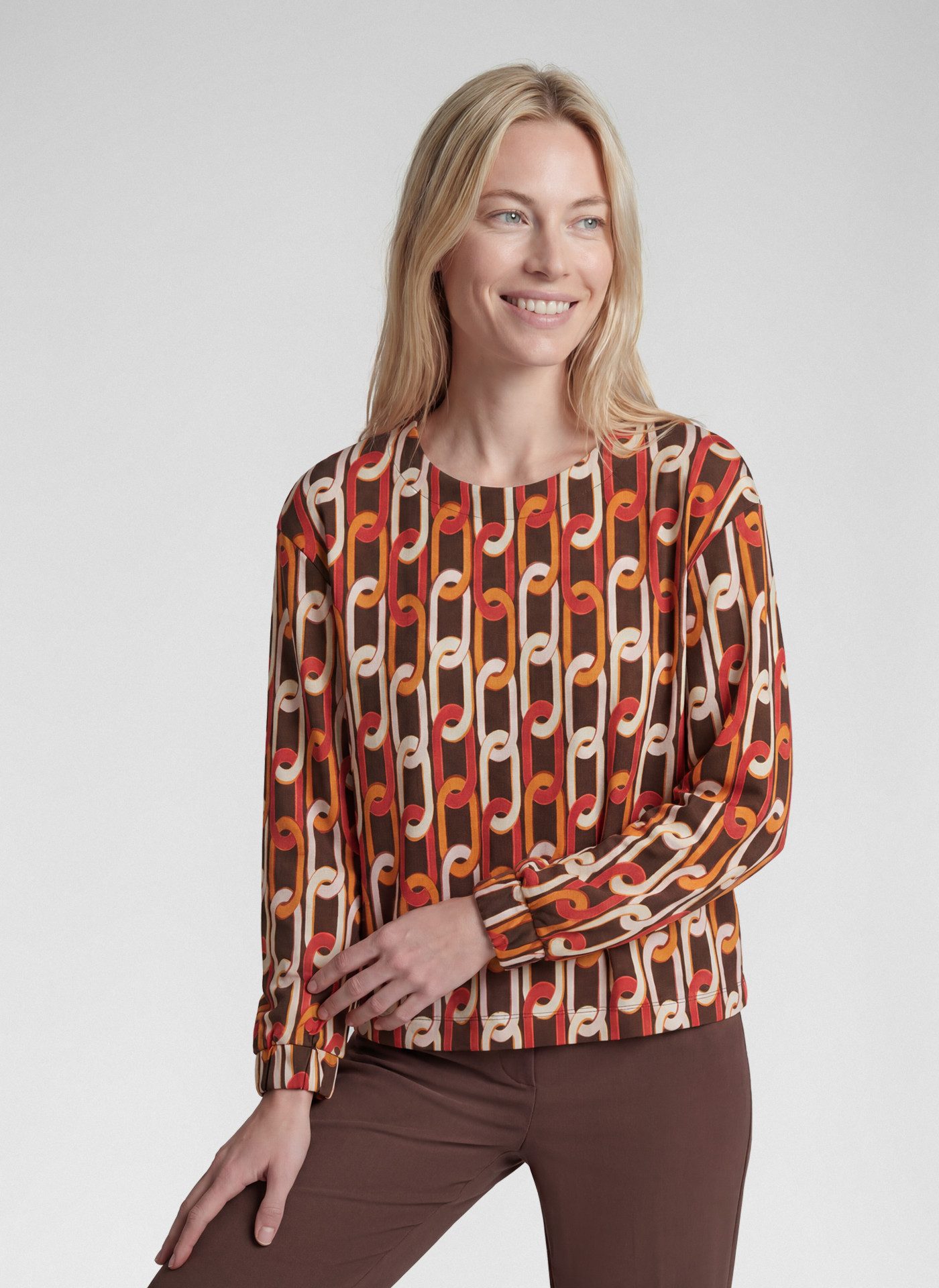 Rabe Langarmshirt miit Allover-Muster