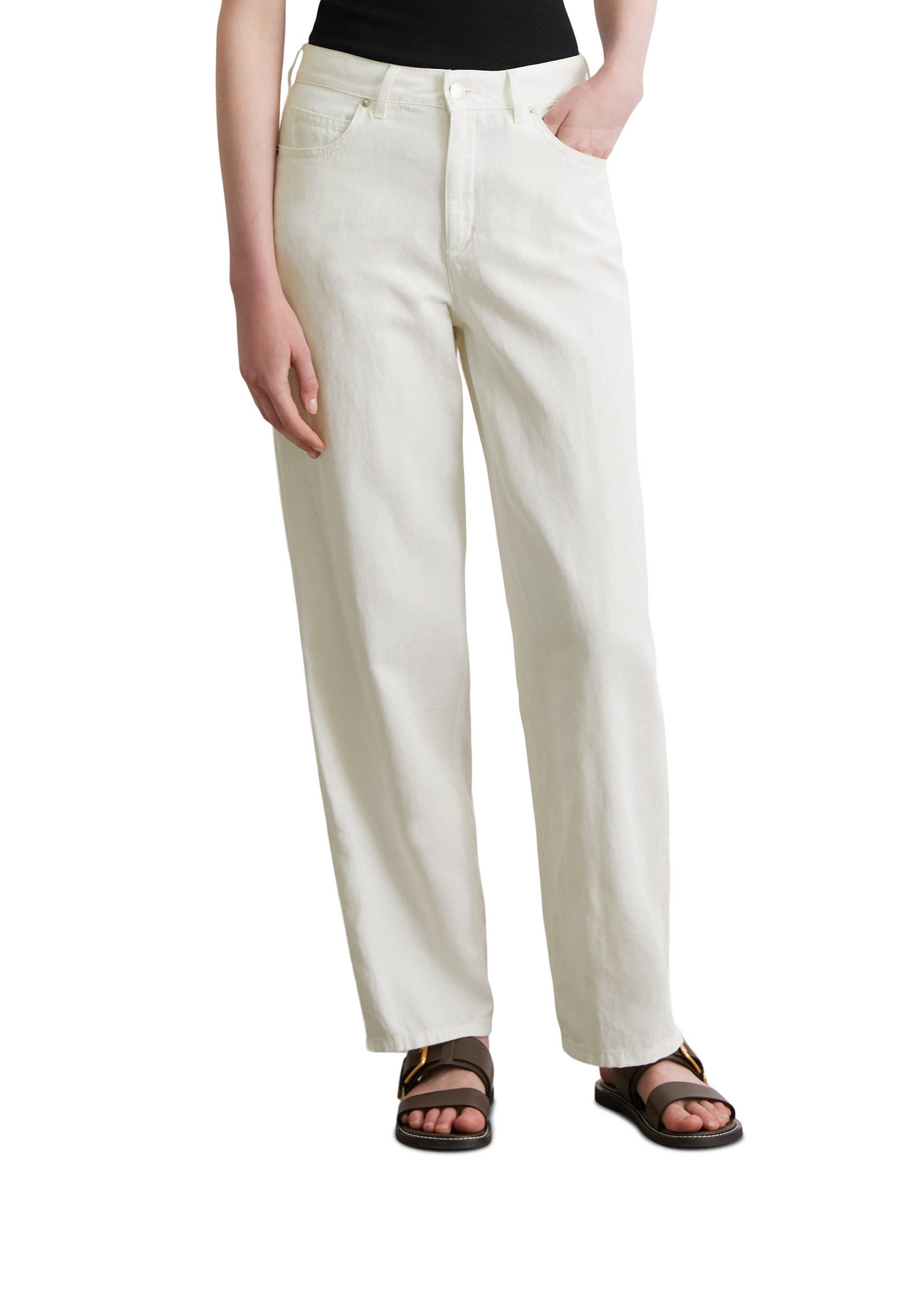 Marc O'Polo Skinny-fit-Jeans aus Organic-Cotton-Leinen-Mix