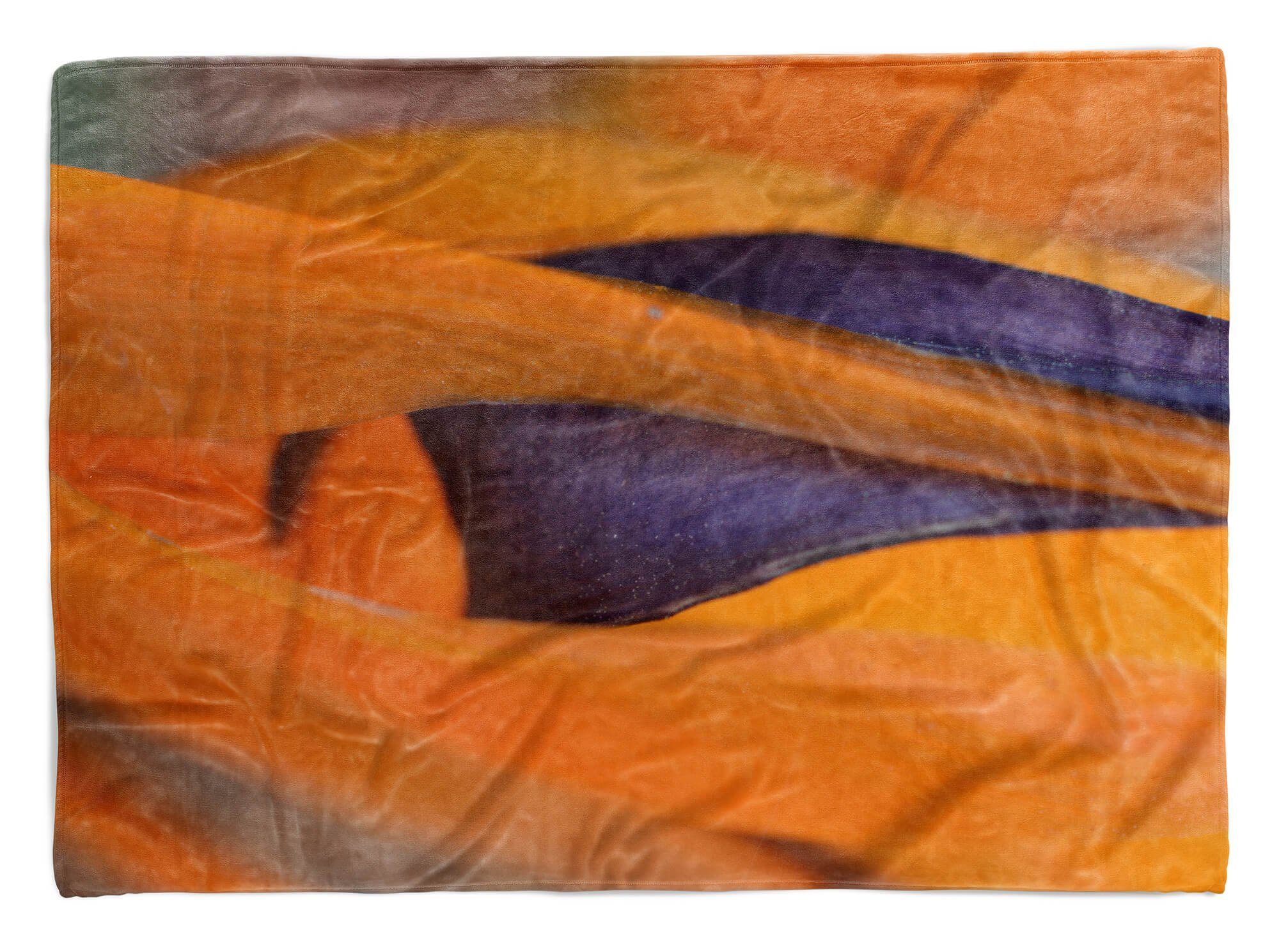 Strandhandtuch Saunatuch Baumwolle-Polyester-Mix Handtücher Fotomotiv mit Art Sinus Handtuch Handtuch Kuscheldecke Nahaufnahme Blume, (1-St),