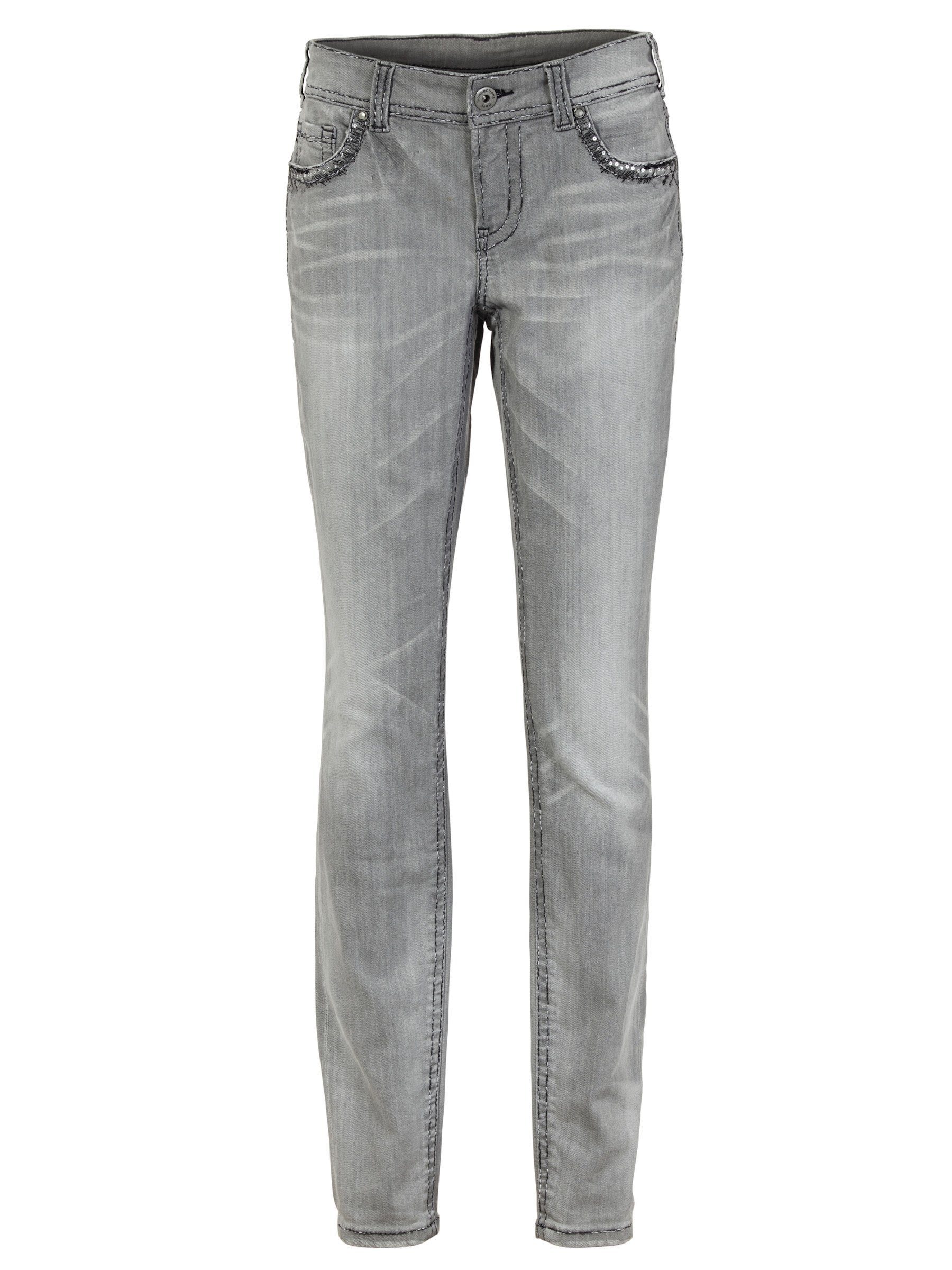 Bequeme Jeans Bauchweg-Jeans leicht vertieft