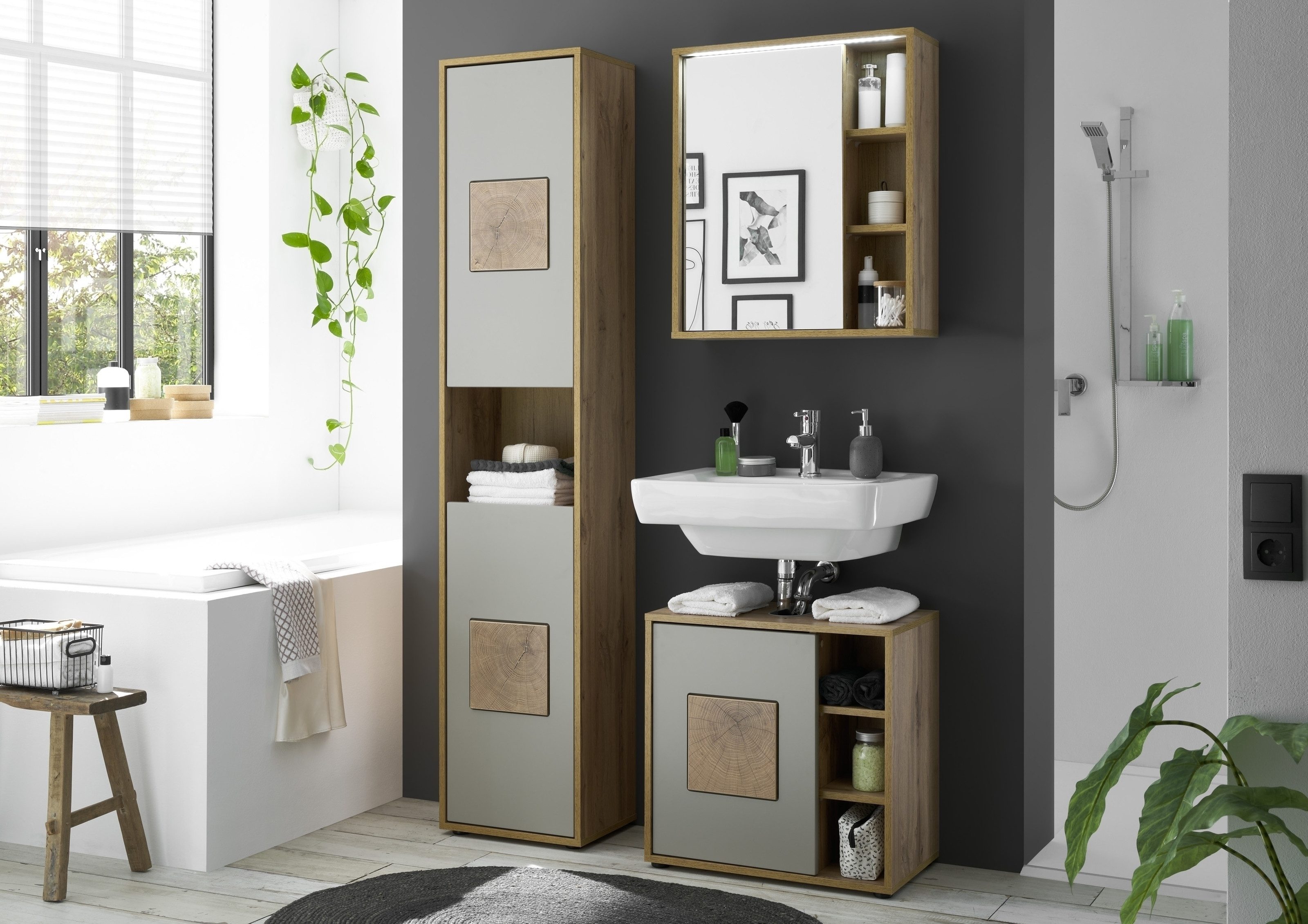 BEGA BBK Badezimmer-Set 120 x 190 x 35 cm (B/H/T)
