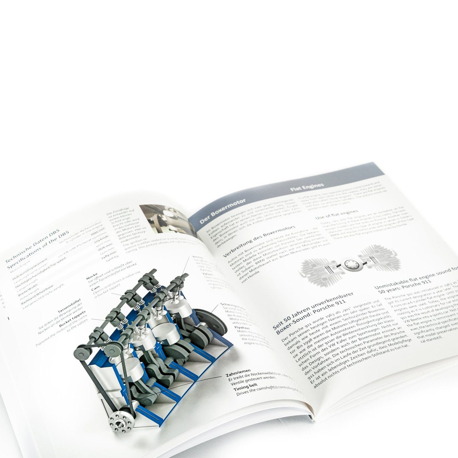 Original Bausatz 4-Zylinder-Motor, Anleitung, 1:3, Franzis 3D-Puzzle inkl. Puzzleteile Motor-Sound, 100-Teile,