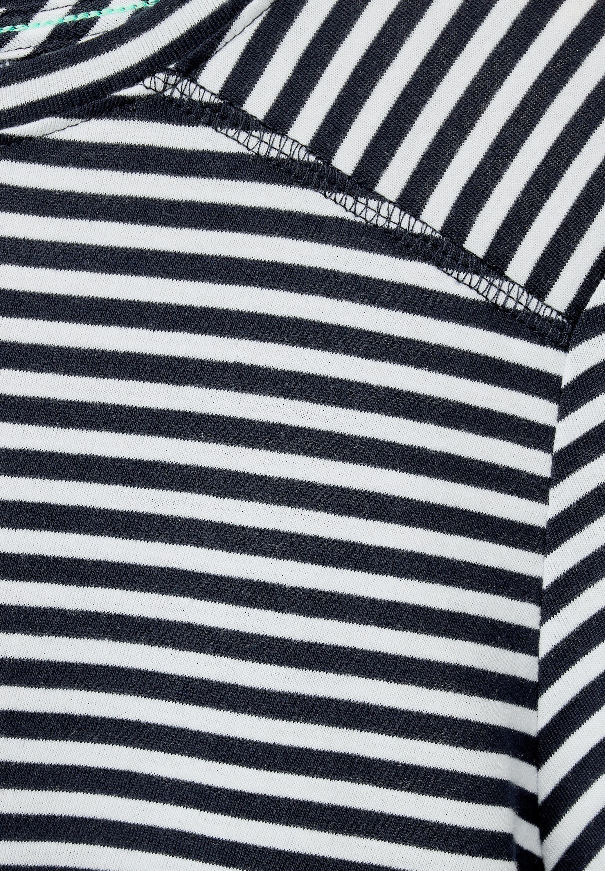 Cecil 3/4-Arm-Shirt mit U-Boot-Ausschnitt deep blue