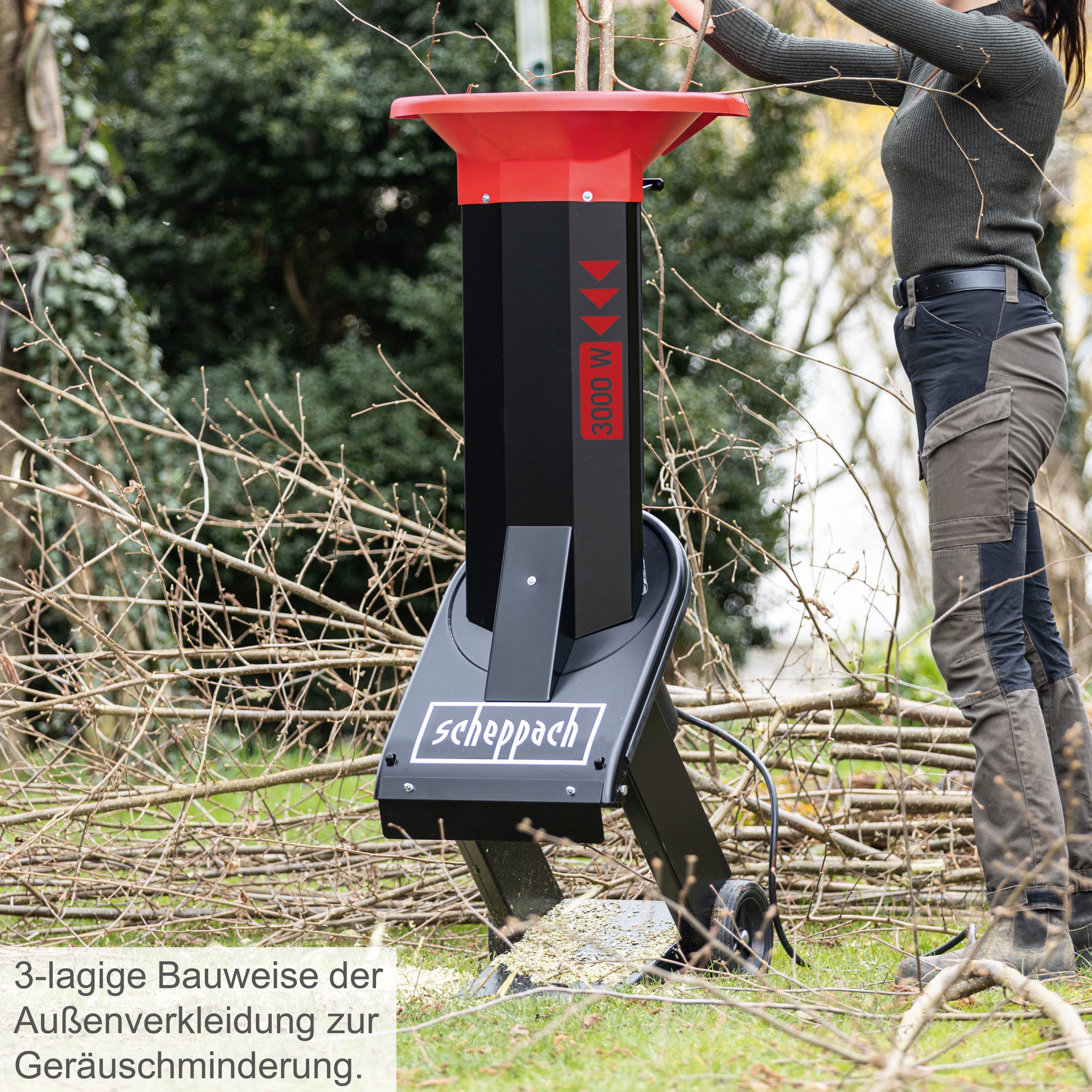 Scheppach Häcksler BIOSTAR 3000, Gartenhäcksler günstig online kaufen