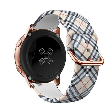 Cadorabo Smartwatch-Armband, Smartwatch Armband 20mm Samsung Galaxy Watch 42mm / 3 / 4 / 5