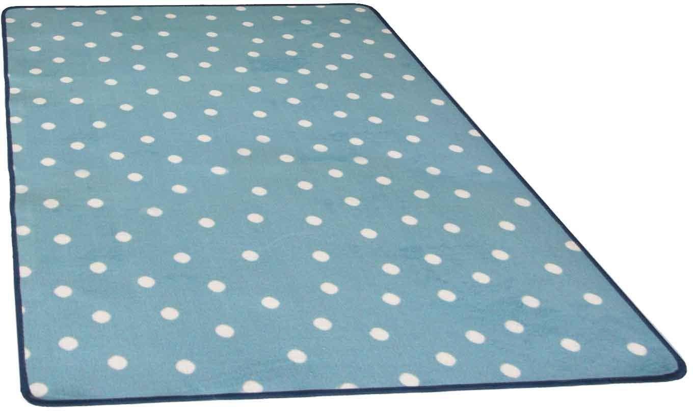 Primaflor-Ideen in Textil Kinderteppich PUNTO, Made in Belgium, rechteckig, Höhe: 5 mm, Kurzflor, Motiv Punkte, Kinderzimmer