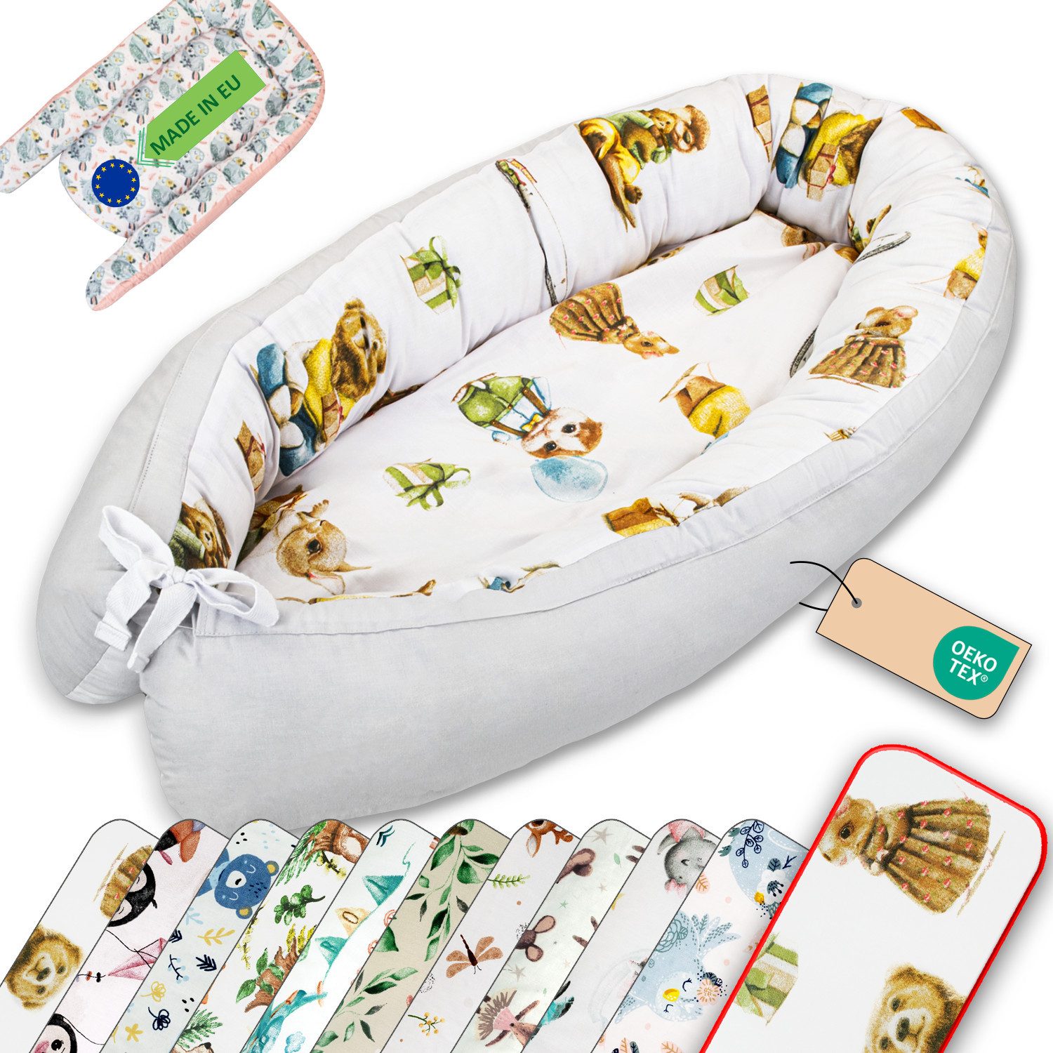 Lulando Bettnestchen LULANDO BABYNEST 80 X 45 CM