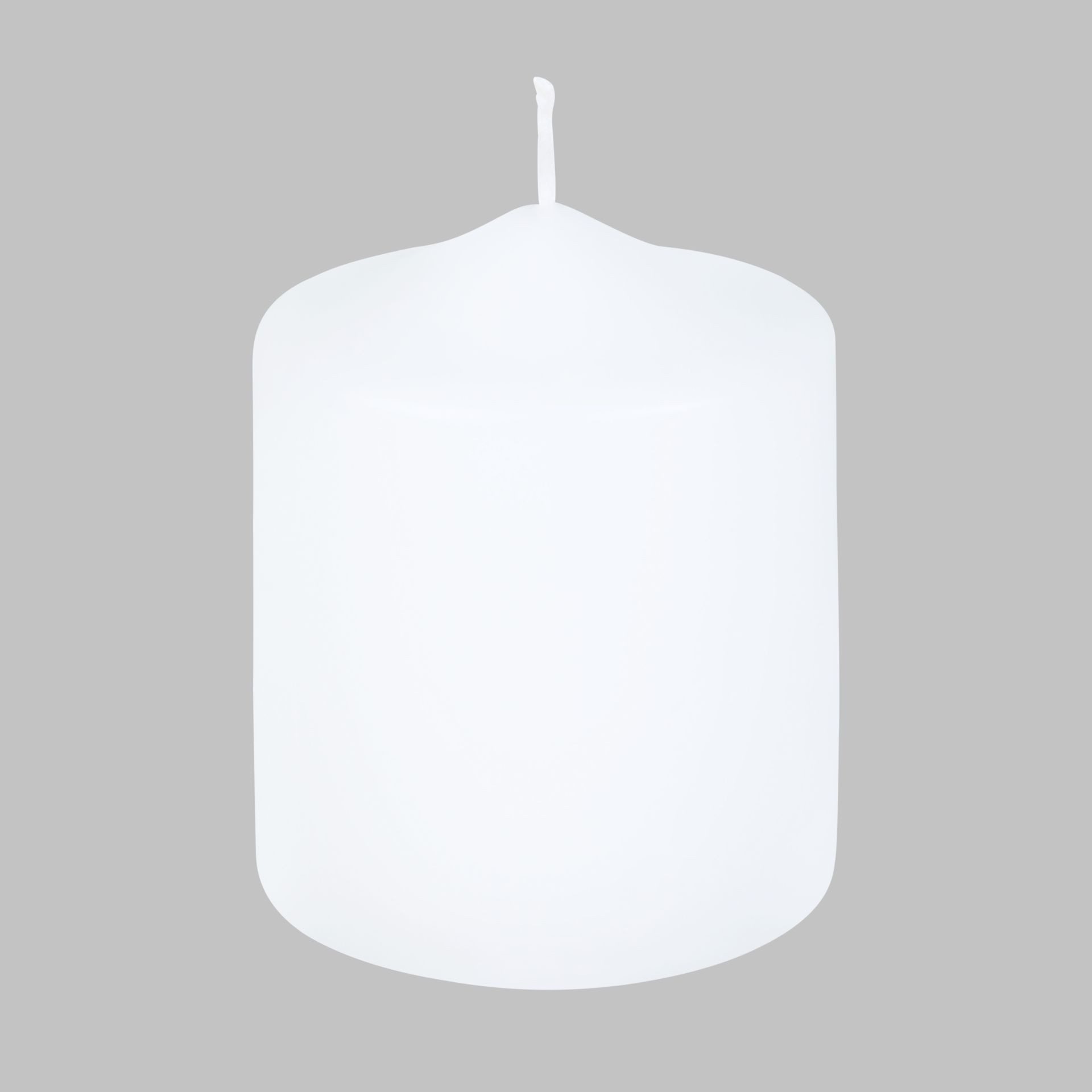 Jaspers Kerzen Stumpenkerze Premium Stumpenkerzen Weiß 100 x 80 mm, 1 Stück