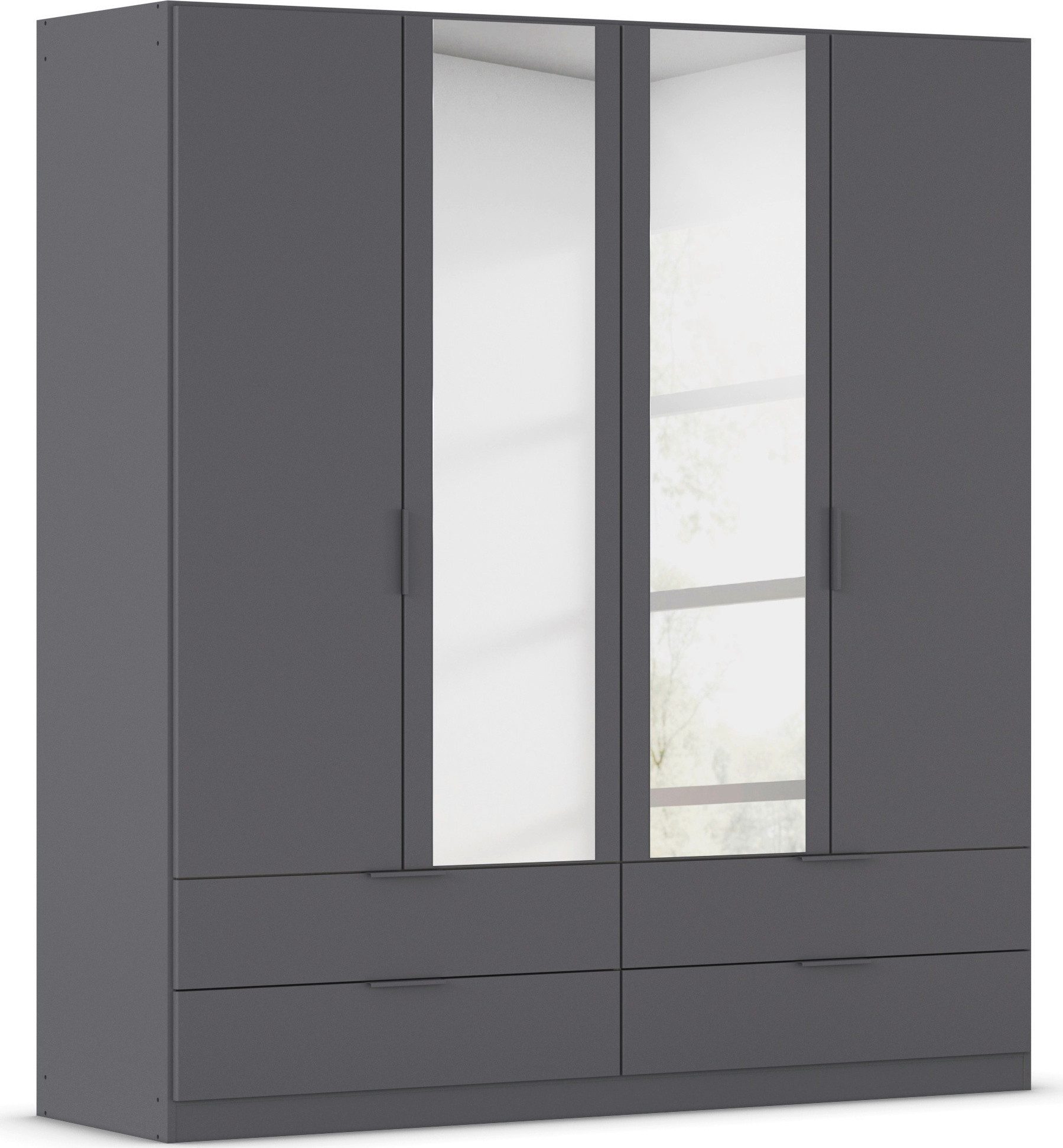 rauch Kleiderschrank Drehtürenschrank Schrank Garderobe Ankleide Schlafzimmer LAGOA (3 verschiedene Ausstattungen BASIC/CLASSIC/PREMIUM (inkl. SOFT-CLOSE) geräumige Schubladen, 3 Breiten, optional mit Aufsatz MADE IN GERMANY