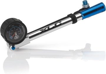 XLC Fahrradpumpe Fahrrad MTB Ebike Hochdruck Federgabel / Dämpferpumpe Auto Ventil Blau