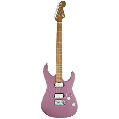 Charvel E-Gitarre, Pro-Mod DK24 HH 2PT CM Satin Burgundy Mist - E-Gitarre