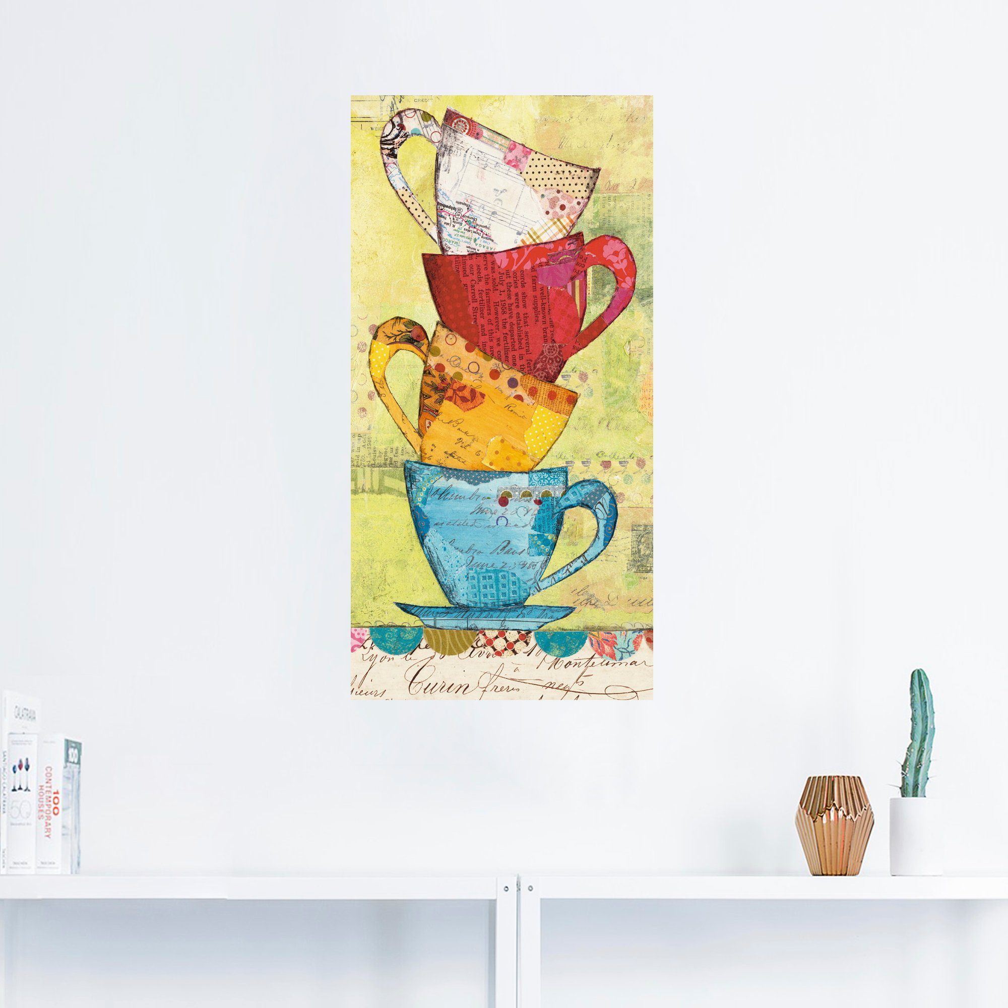 Artland Wandbild Komm zum Kaffee, Geschirr günstig online kaufen