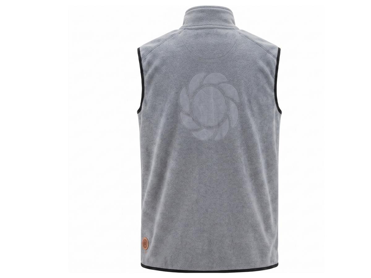 GARDENA Fleeceweste Herren Weste aus Soft Fleece dezentes Ton-in-Ton Gardena Logo auf der Rückseite, 100% Polyester
