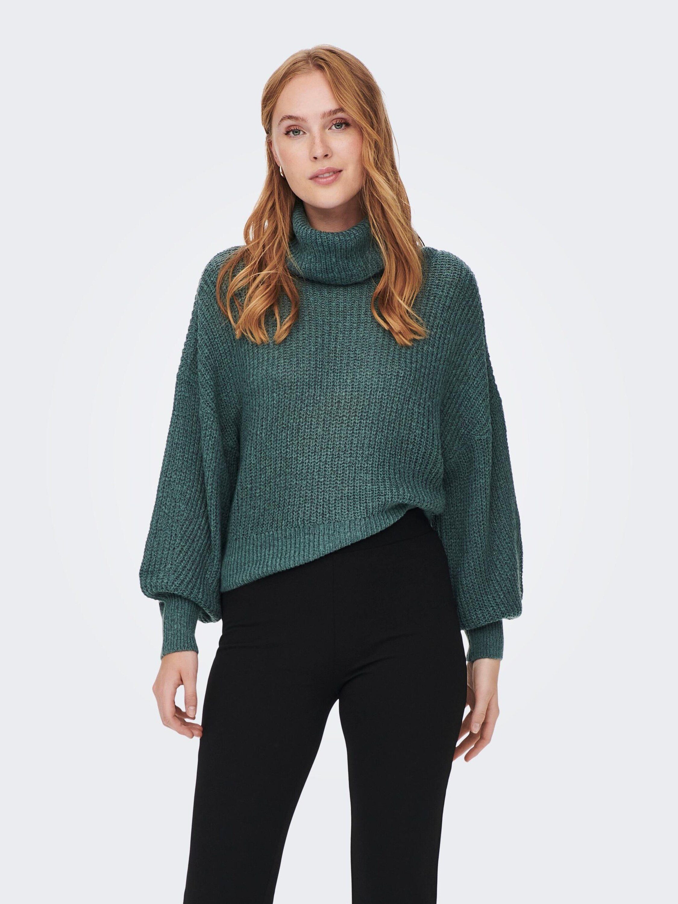 Details JDY North Strickpullover Plain/ohne Megan (1-tlg) Atlantic