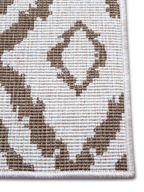 Teppich Rio, NORTHRUGS, rechteckig, Höhe: 5 mm, Rauten Design, Robust, Pflegeleicht, Flachgewebe, Wendbar