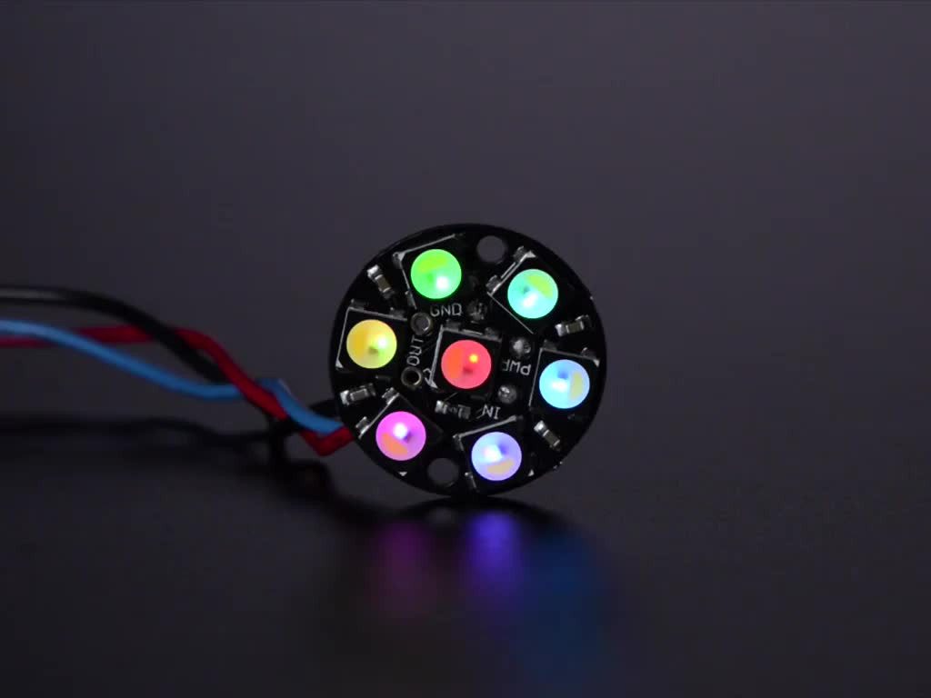 LED-Streifen Adafruit NeoPixel Jewel - 7 x 5050 RGBW LED, mit integrierten