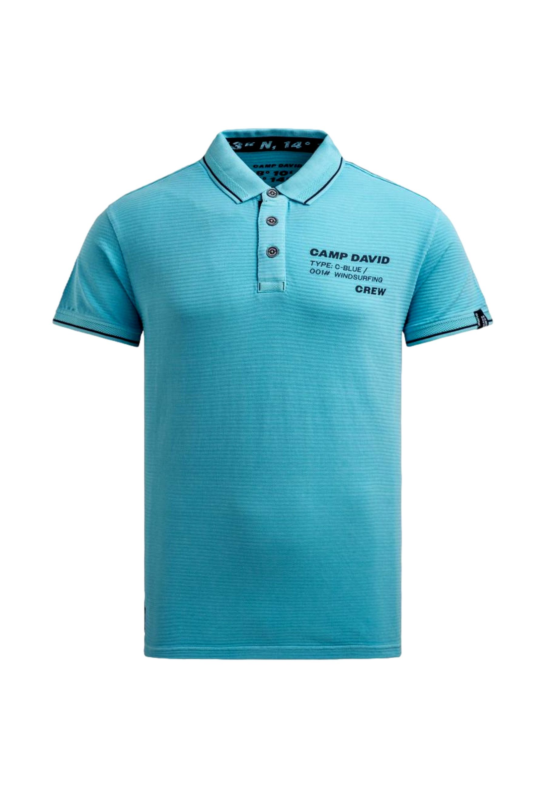 CAMP DAVID Poloshirt Poloshirt Windsurfing Kurzarmshirt mit Polokragen (1-tlg., 1)